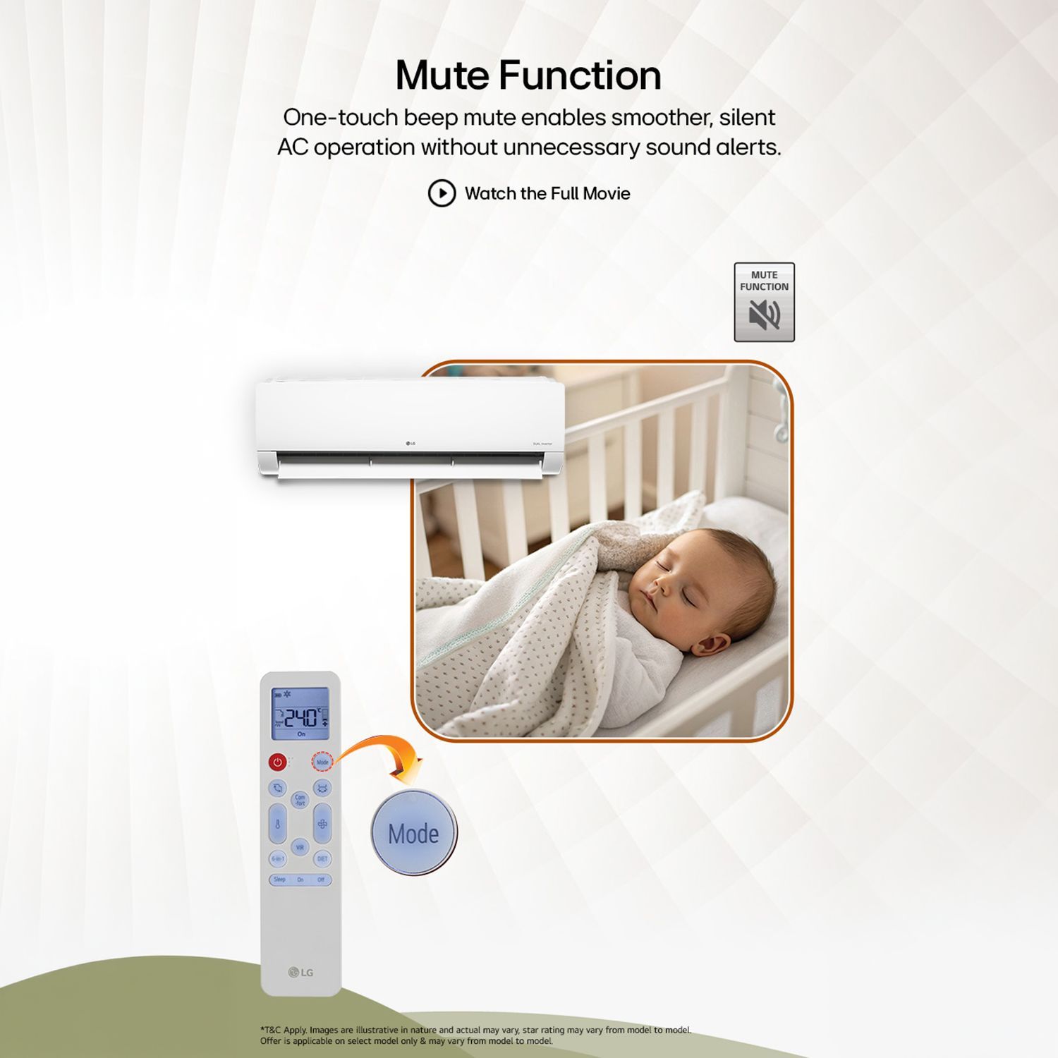 LG 6 in 1 Convertible 2 Ton 3 Star Dual Inverter Split Smart AC with Monsoon Comfort Feature (2026 Model, Copper Condenser, AS-Q24EWXE.ANLG)_9