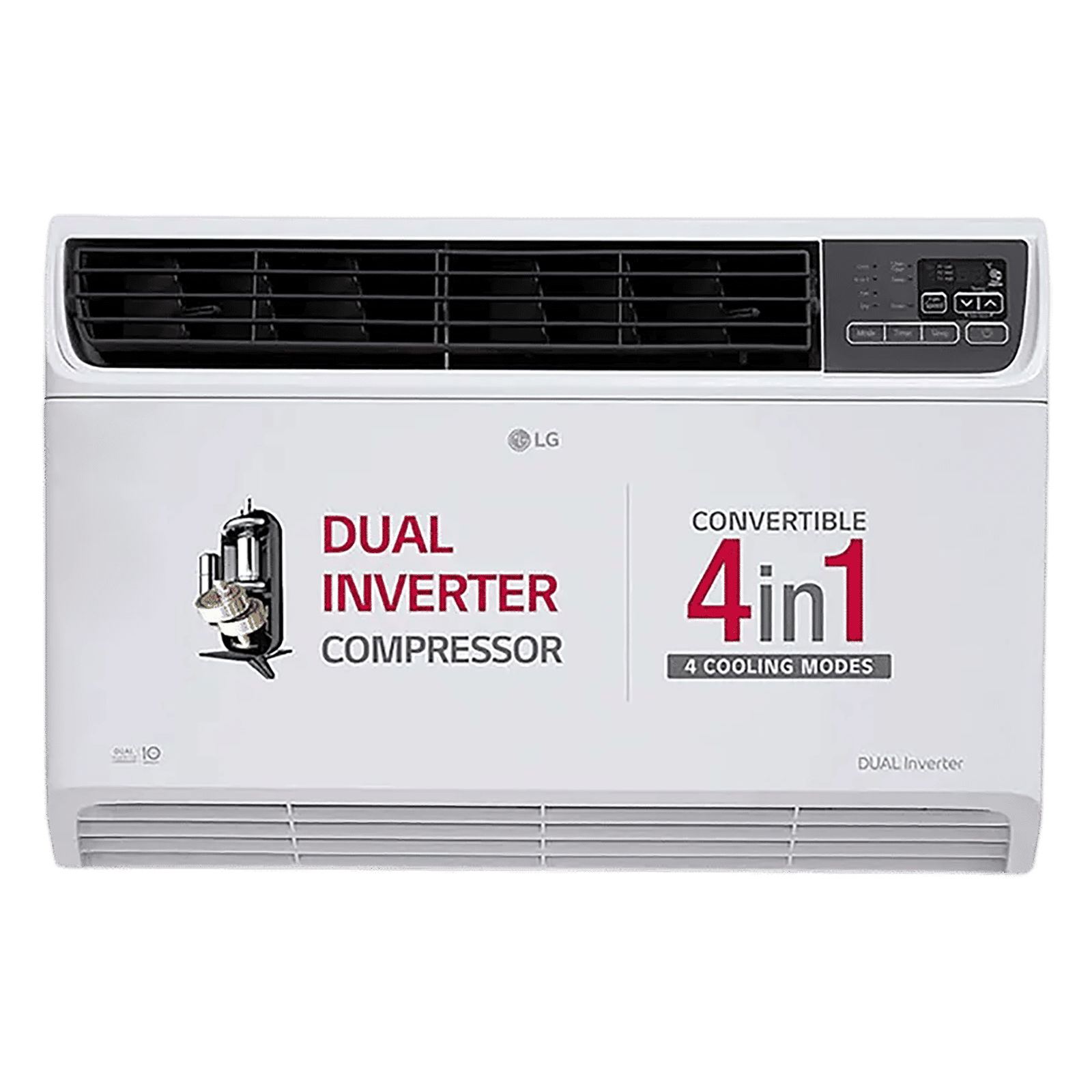 LG 4-in-1 Convertible 1.5 Ton 3 Star Window AC with Dual Rotary Compressor (Copper Condenser, AW-Q18WUXA.ASLG)_1