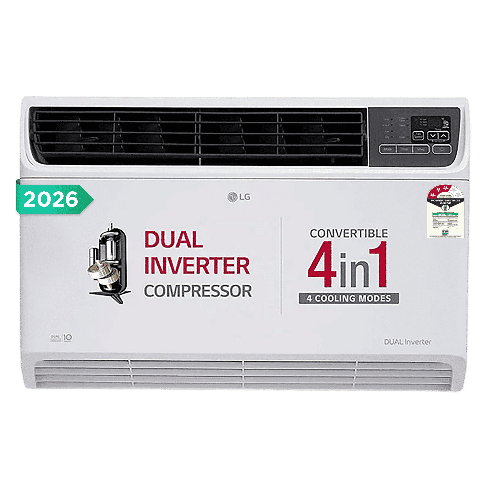 LG 4-in-1 Convertible 1.5 Ton 3 Star Window AC with Dual Rotary Compressor (Copper Condenser, AW-Q18WUXA.ASLG) LG 4-in-1 Convertible 1.5 Ton 3 Star Window AC with Dual Rotary Compressor (Copper Condenser, AW-Q18WUXA.ASLG)_1