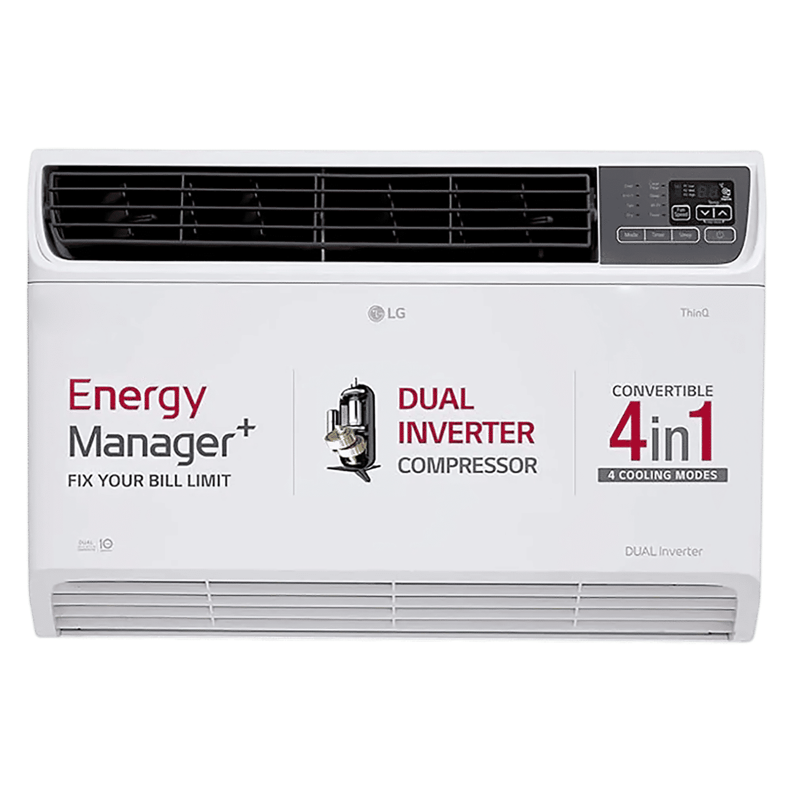 LG 4-in-1 Convertible 1.5 Ton 3 Star Window AC with Dual Rotary Compressor (Copper Condenser, AW-Q18WWXA.ASLG)_1