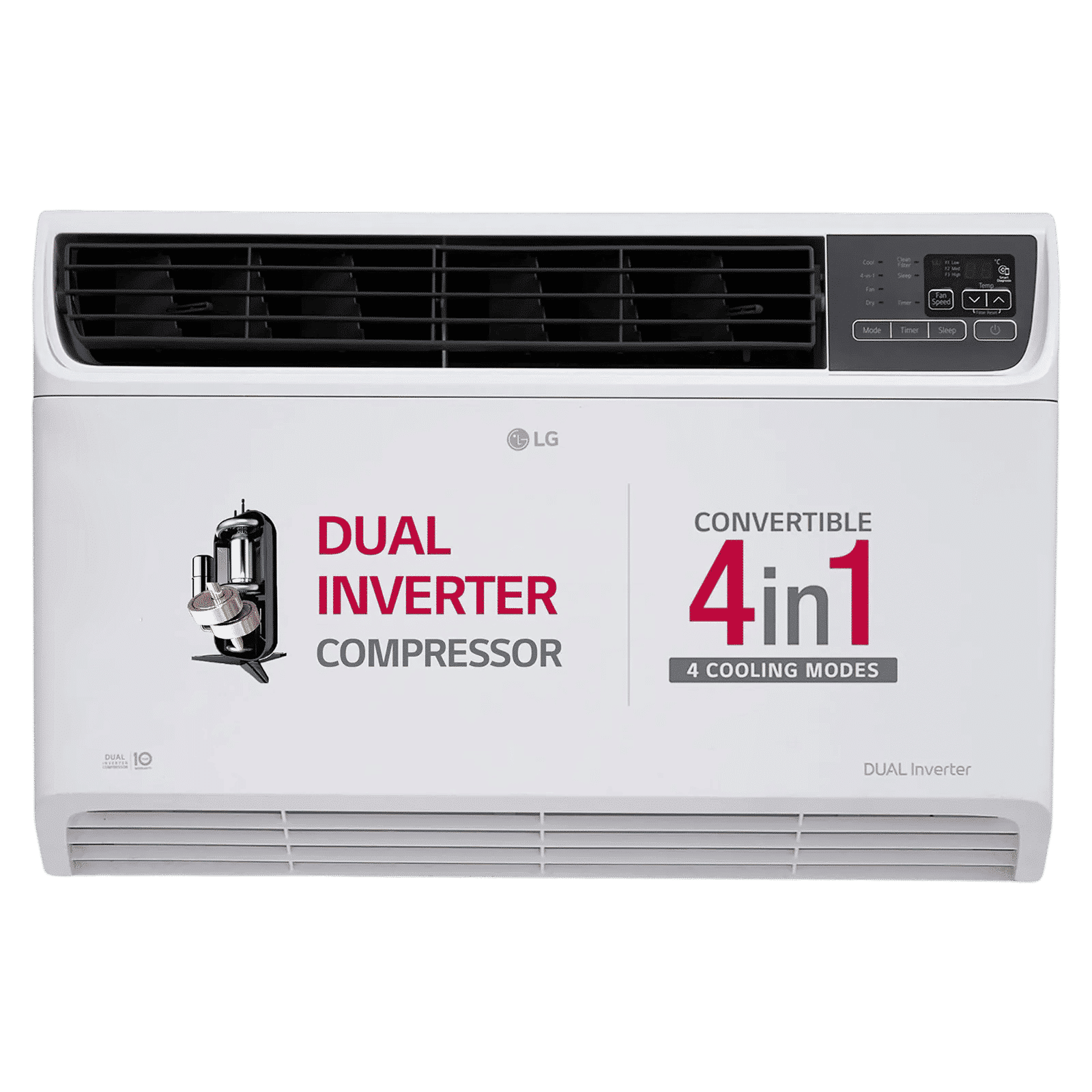 LG 4-in-1 Convertible 1.5 Ton 5 Star Window AC with Dual Rotary Compressor (Copper Condenser, AW-Q18WUZA.ASLG)_1