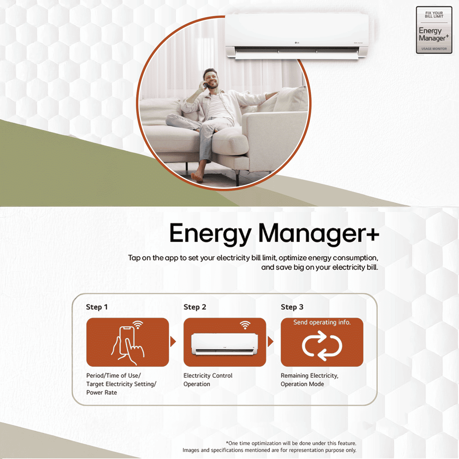 LG 6 in 1 Convertible 1.5 Ton 5 Star Inverter Split Smart AC with Energy Manager (Copper Condenser, AS-Q19AWZE.AMLG) LG 6 in 1 Convertible 1.5 Ton 5 Star Inverter Split Smart AC with Energy Manager (Copper Condenser, AS-Q19AWZE.AMLG)_11