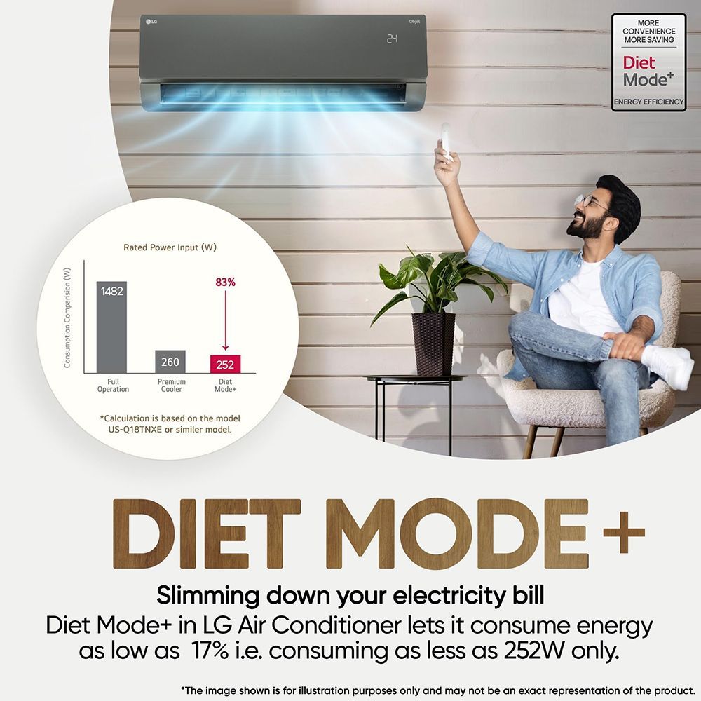 LG 6 in 1 Convertible 1.5 Ton 5 Star Dual Inverter Split Smart AC with ThinQ App Control (2026 Model, Copper Condenser, AS-Q19MWZE.ANLG)_18