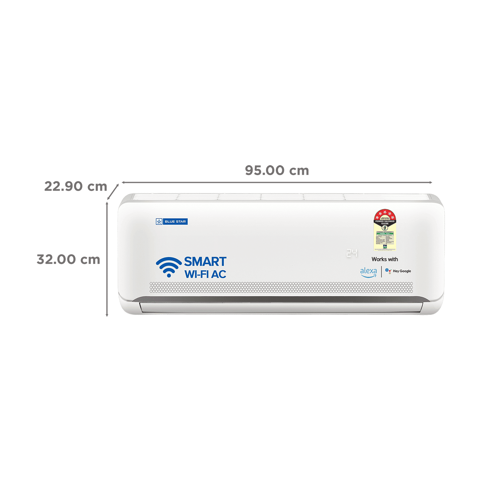 Blue Star N Series Convertible 1 Ton 5 Star Inverter Split Smart AC with Voice Command Technology (2026 Model, Copper Condenser, IA512NXUS) Blue Star N Series Convertible 1 Ton 5 Star Inverter Split Smart AC with Voice Command Technology (2026 Model, Copper Condenser, IA512NXUS)_3