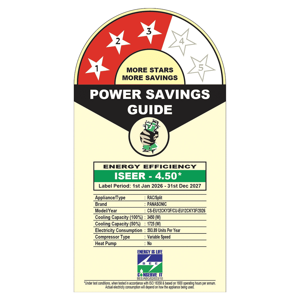 Panasonic EU 8 in 1 Convertible 1 Ton 3 Star Inverter Split AC with PM 0.1 Filter (2026 Model, Copper Condenser, CS/CU-EU12CKY3F)_2