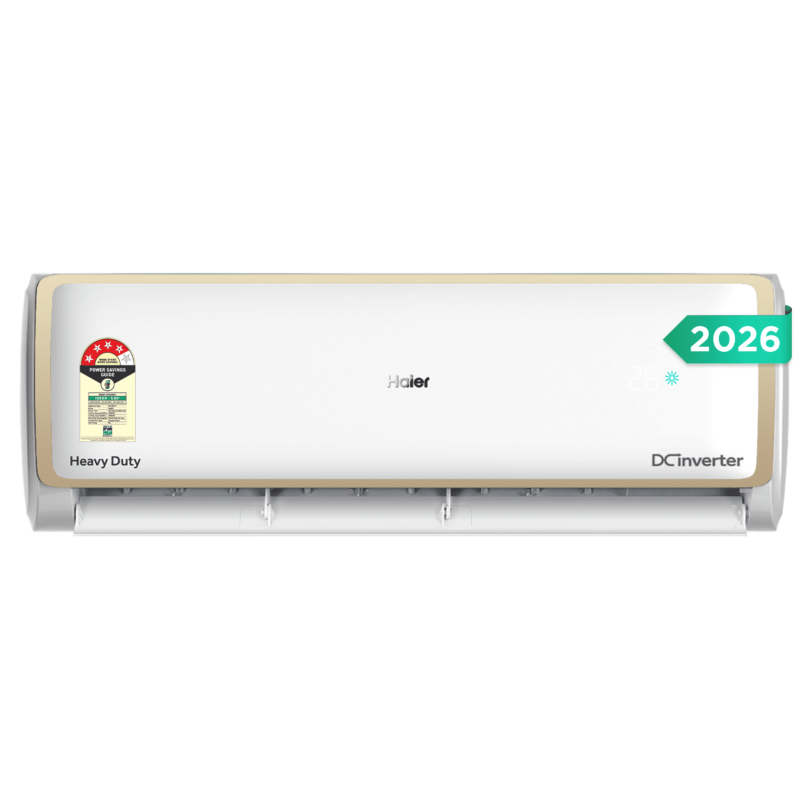 Haier Elegante Heavy Duty AI Plus Convertible 1.5 Ton 4 Star Inverter Split AC with 4 Way Swing (Copper Condenser, HSA18EP-GAI4NB-I)_1
