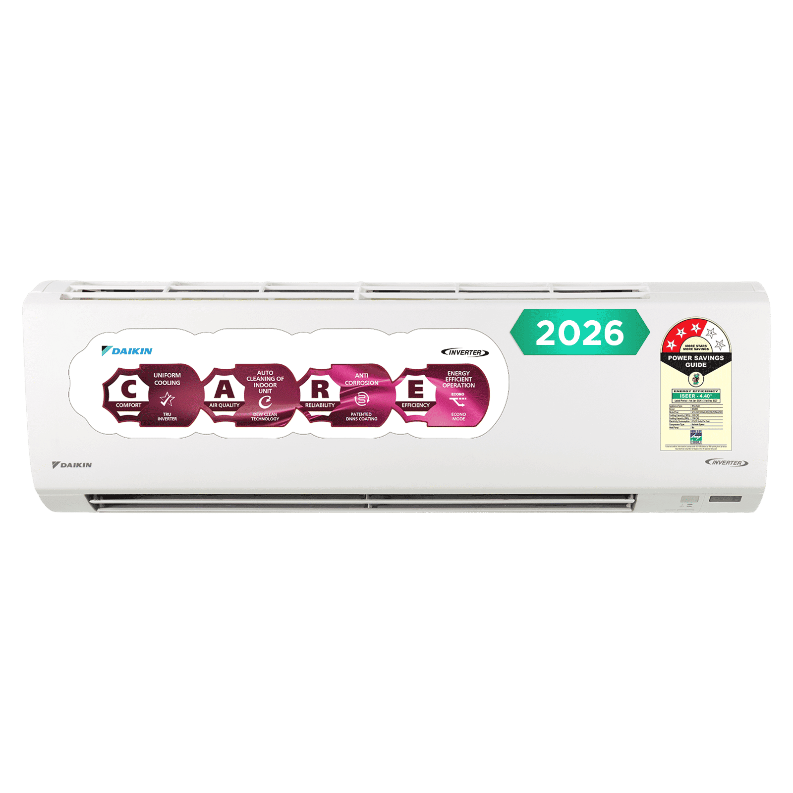 DAIKIN 1 Ton 3 Star Inverter Split AC (Copper Condenser, PM2.5 Filter, ATKL35XV16WAA)_1