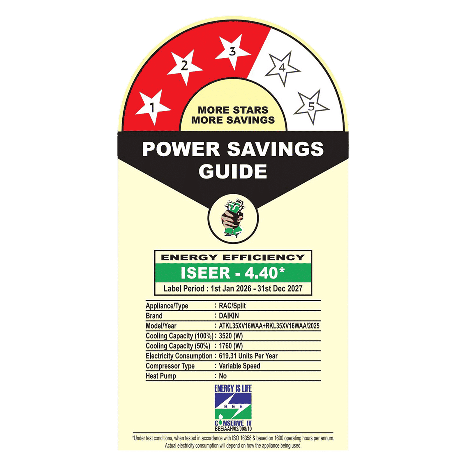 DAIKIN 1 Ton 3 Star Inverter Split AC (Copper Condenser, PM2.5 Filter, ATKL35XV16WAA) DAIKIN 1 Ton 3 Star Inverter Split AC (Copper Condenser, PM2.5 Filter, ATKL35XV16WAA)_2