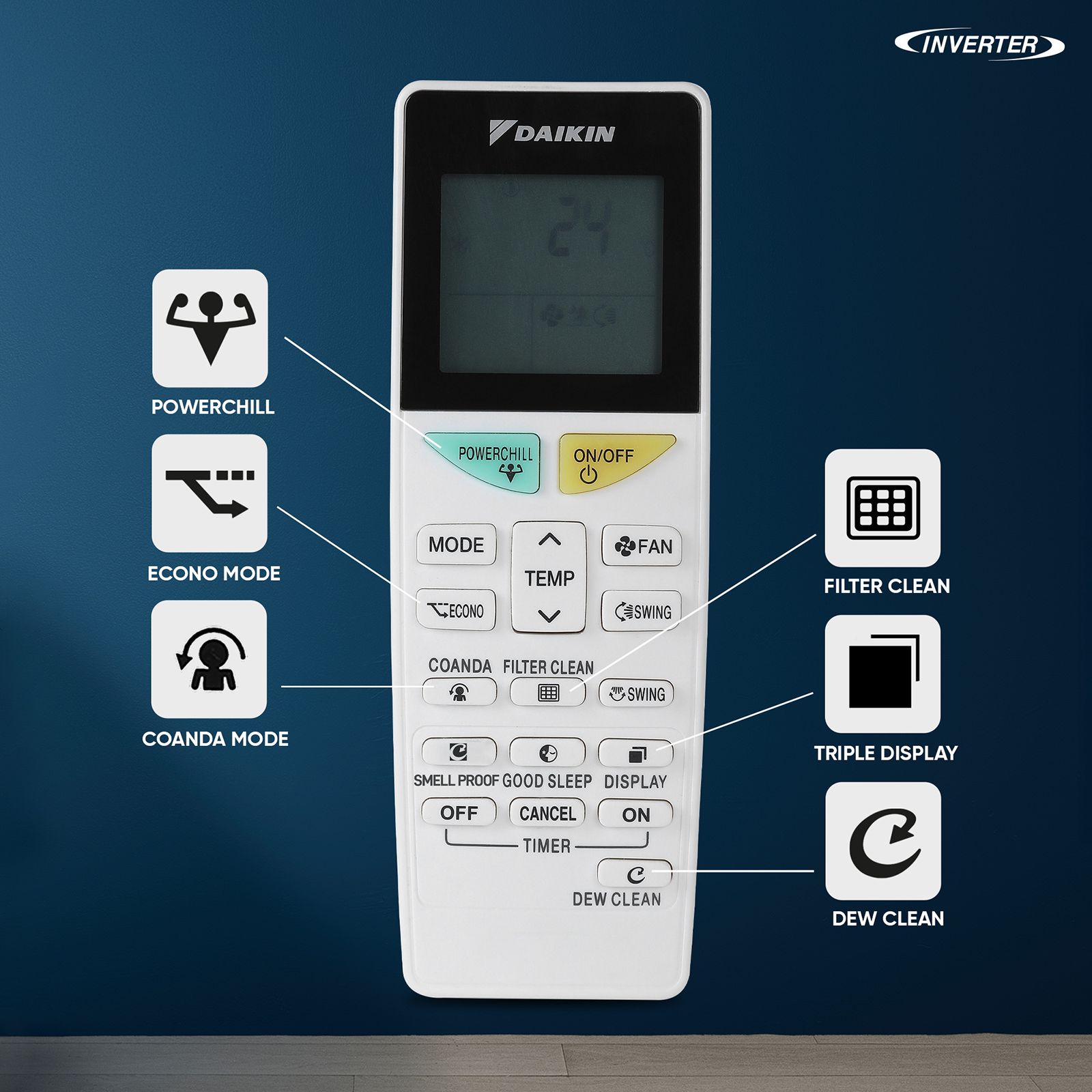 DAIKIN 1 Ton 5 Star Inverter Split AC (Copper Condenser, PM 2.5 Filter, ATKM35XV16VAA)_3