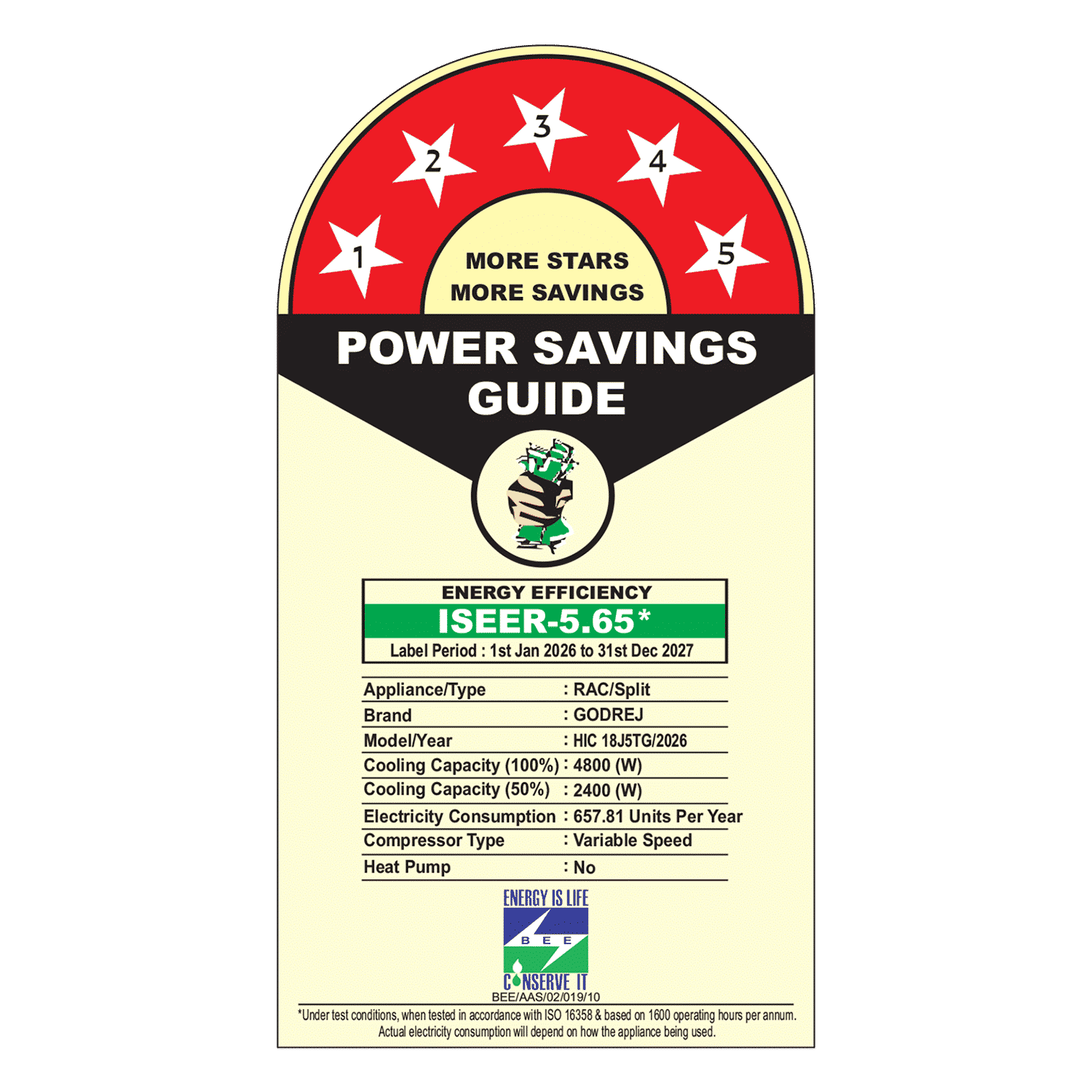 Godrej J Series Convertible 1.5 Ton 5 Star Inverter Split AC with I-Sense Technology (2026 Model, Blue Fin Condenser, HIC 18J5TG)_2