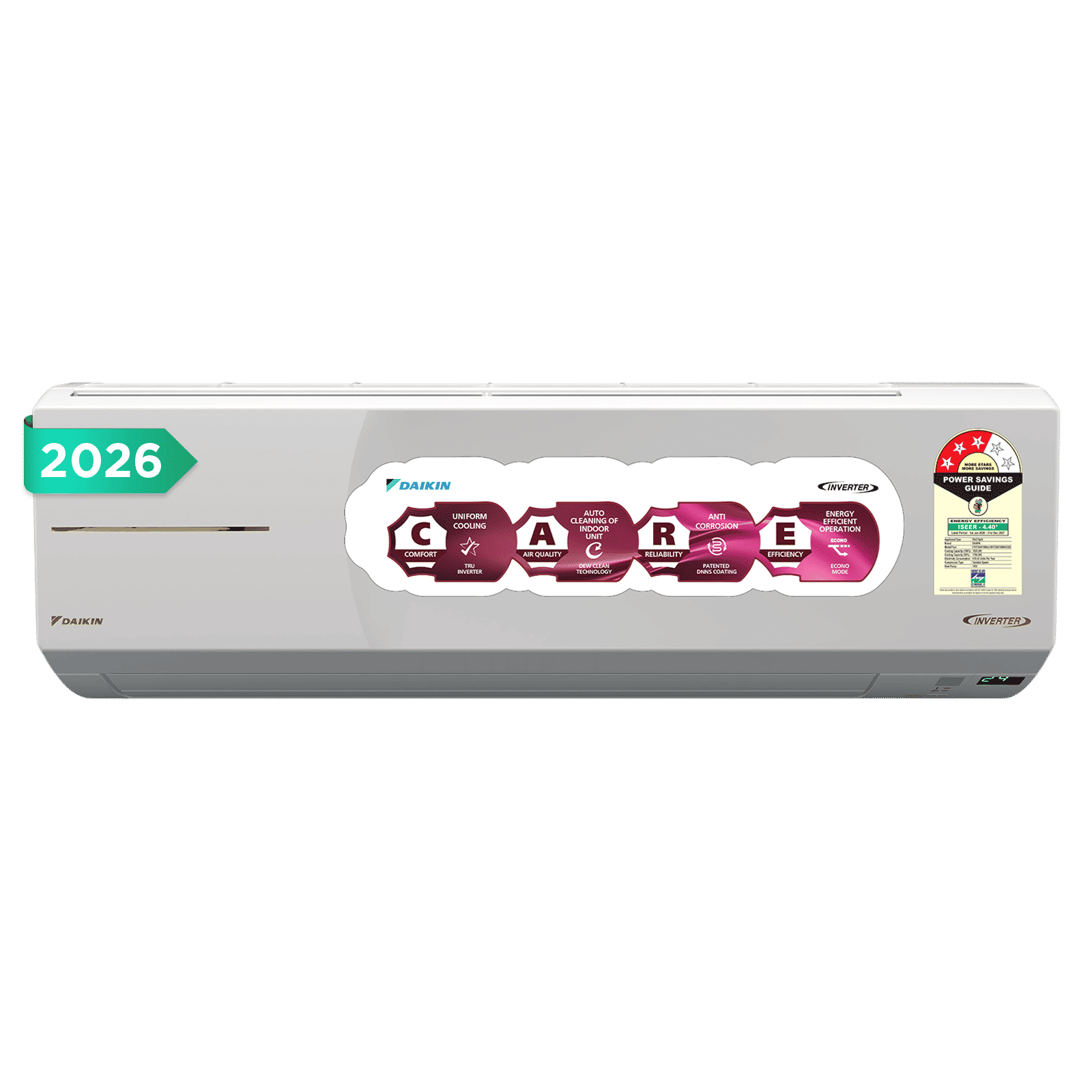 DAIKIN 1 Ton 3 Star Hot & Cold Inverter Split AC (Copper Condenser, PM 1.0 Filter, FTHT35XV16WAA)_1