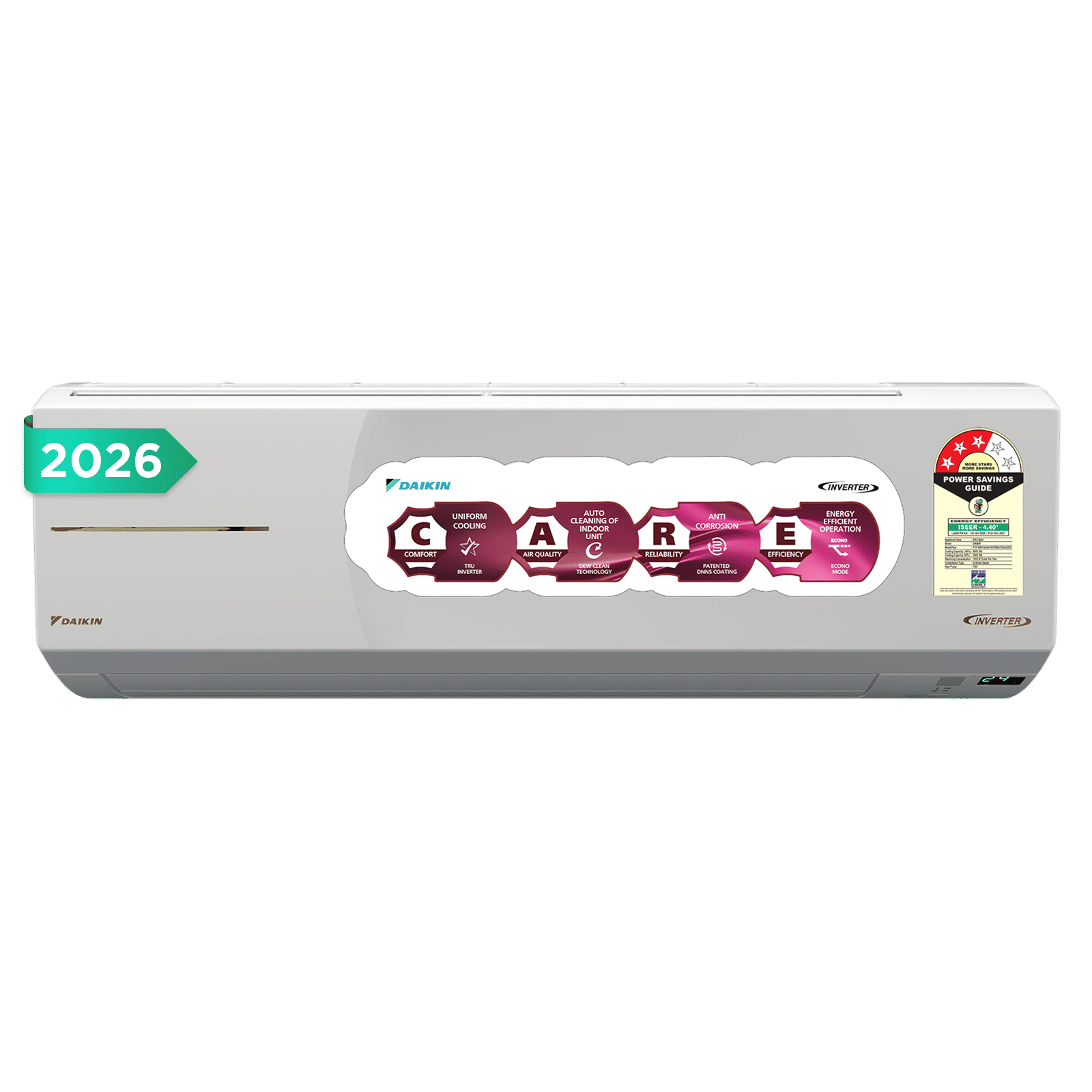 DAIKIN 1.8 Ton 3 Star Hot & Cold Inverter Split AC (Copper Condenser, PM 1.0 Filter, FTHT60XV16UAA)_1