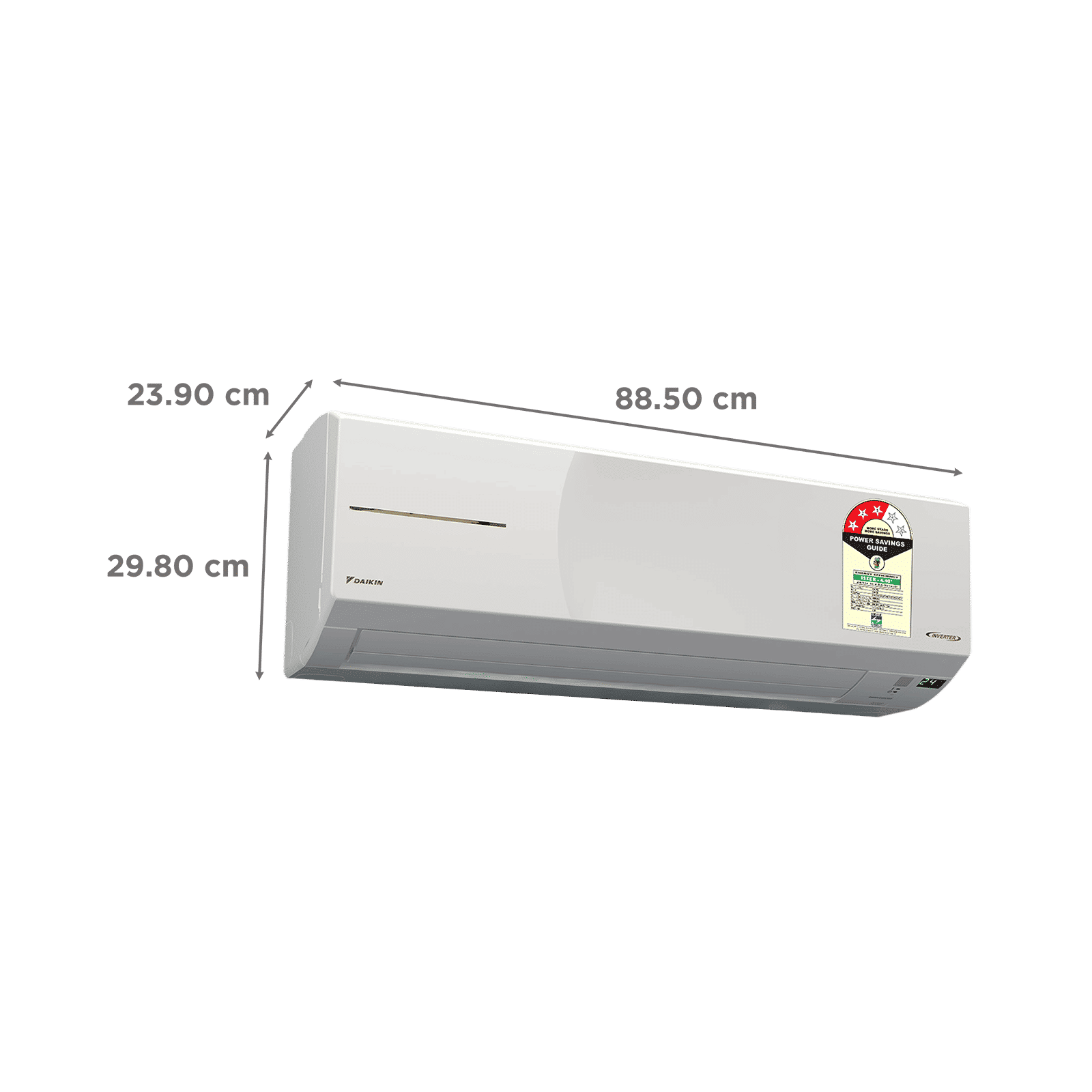 DAIKIN 1.8 Ton 3 Star Hot & Cold Inverter Split AC (Copper Condenser, PM 1.0 Filter, FTHT60XV16UAA) DAIKIN 1.8 Ton 3 Star Hot & Cold Inverter Split AC (Copper Condenser, PM 1.0 Filter, FTHT60XV16UAA)_3