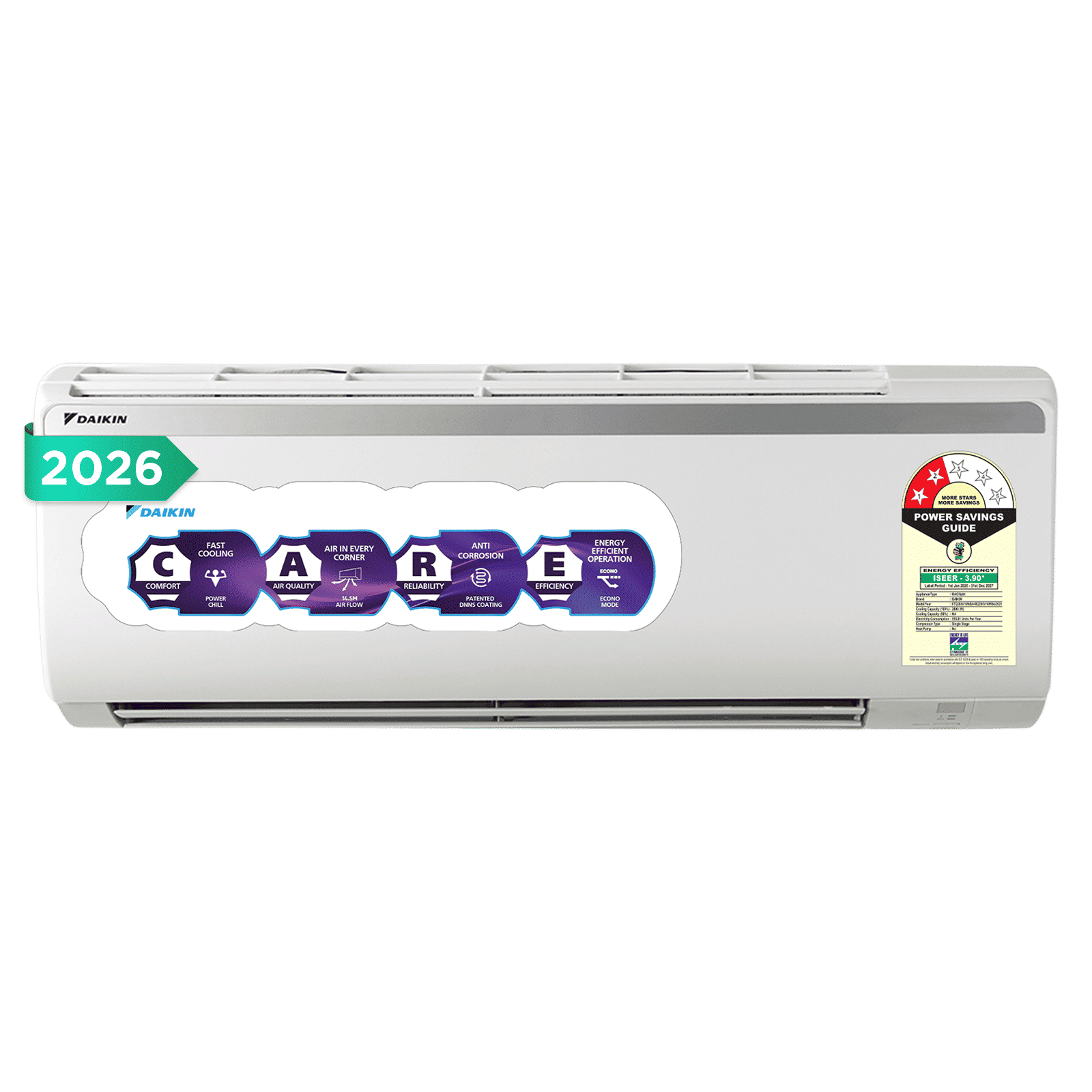 DAIKIN 1 Ton 2 Star Split AC (Copper Condenser, PM 2.5 Filter, FTQ35XV16WBA)_1