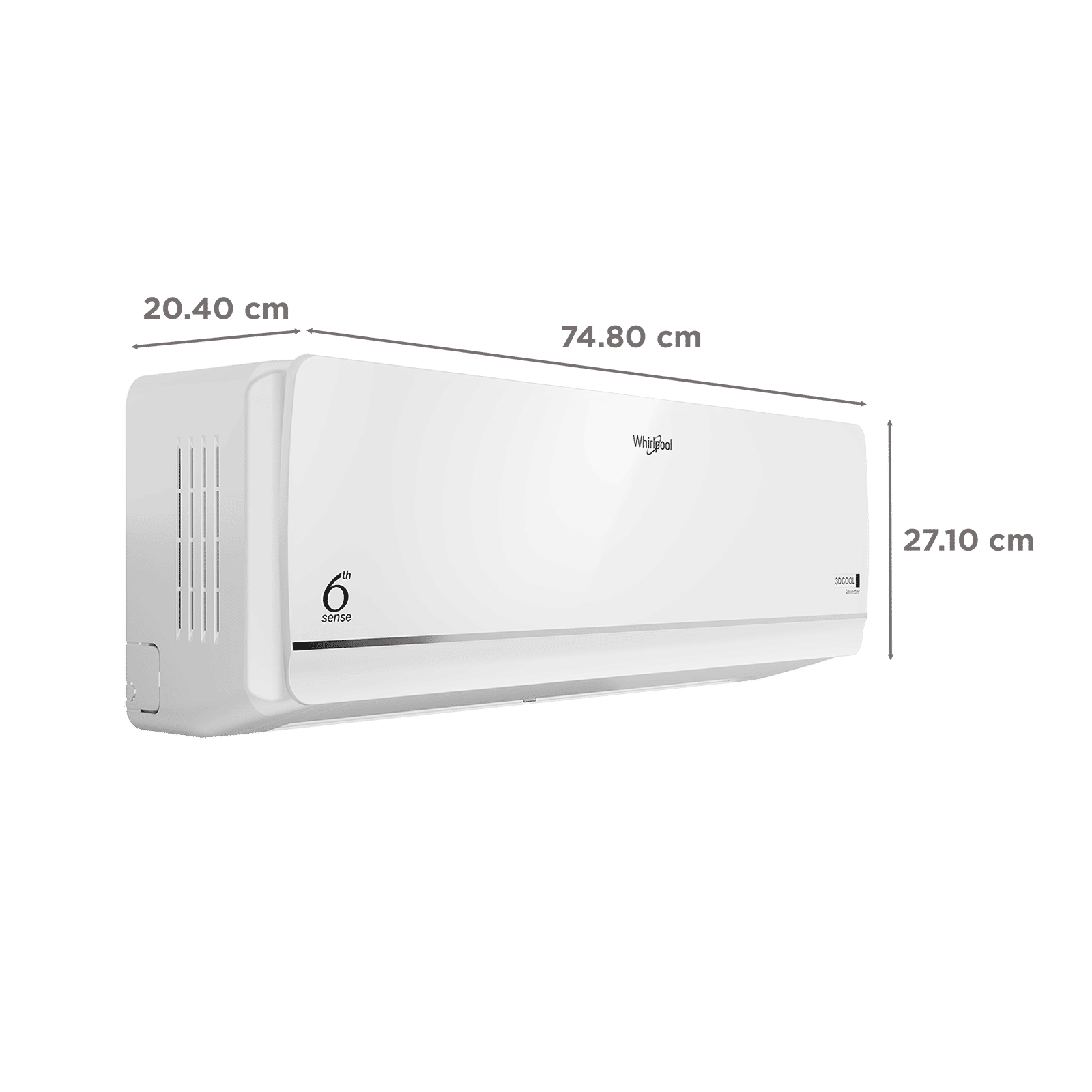 Whirlpool 3D Cool 5 in 1 Convertible 1 Ton 3 Star Inverter Split AC with 6th Sense Technology (2026 Model, Copper Condenser, 41499)_3