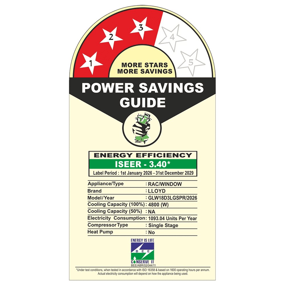LLOYD 1.5 Ton 3 Star Window AC (2026 Model, Alloy Condenser, GLW18D3LGSPR) LLOYD 1.5 Ton 3 Star Window AC (2026 Model, Alloy Condenser, GLW18D3LGSPR)_2