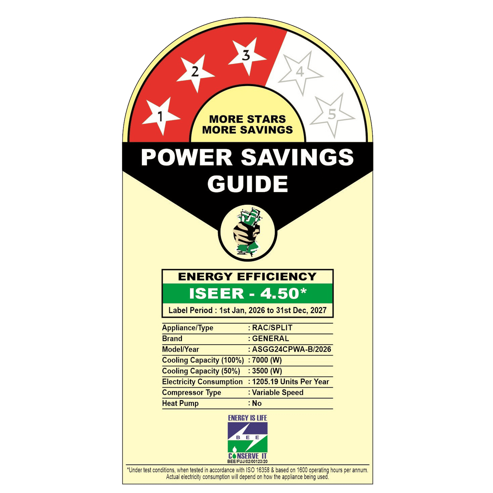 O GENERAL Advance Hyper Tropical 2 Ton 3 Star Inverter Split AC (2026 Model, Copper Condenser, ASGG24CPWA-B) O GENERAL Advance Hyper Tropical 2 Ton 3 Star Inverter Split AC (2026 Model, Copper Condenser, ASGG24CPWA-B)_1