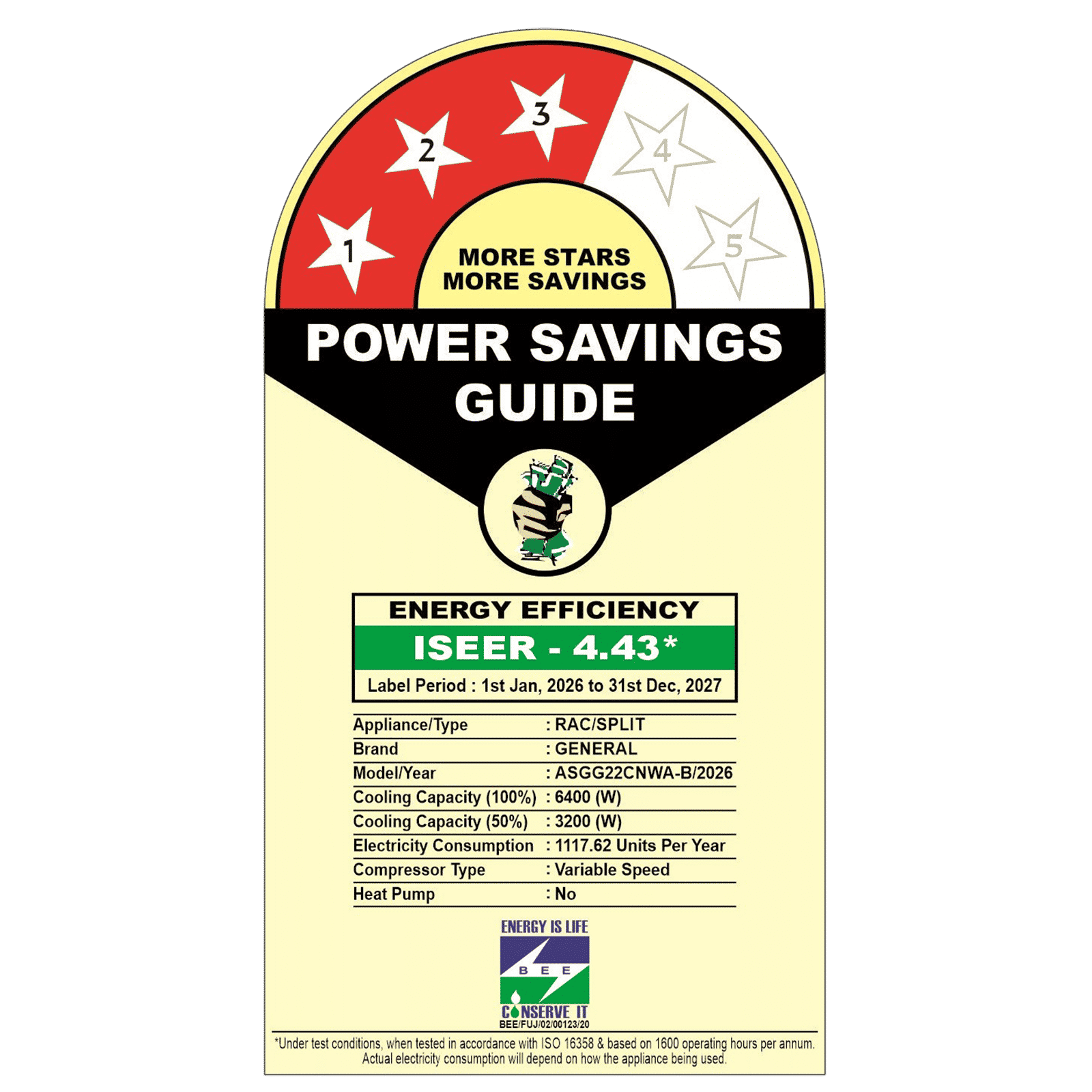 O GENERAL Advance Hyper Tropical 1.8 Ton 3 Star Inverter Split AC with Self Diagnostics (2026 Model, Copper Condenser, ASGG22CNWA-B)_2