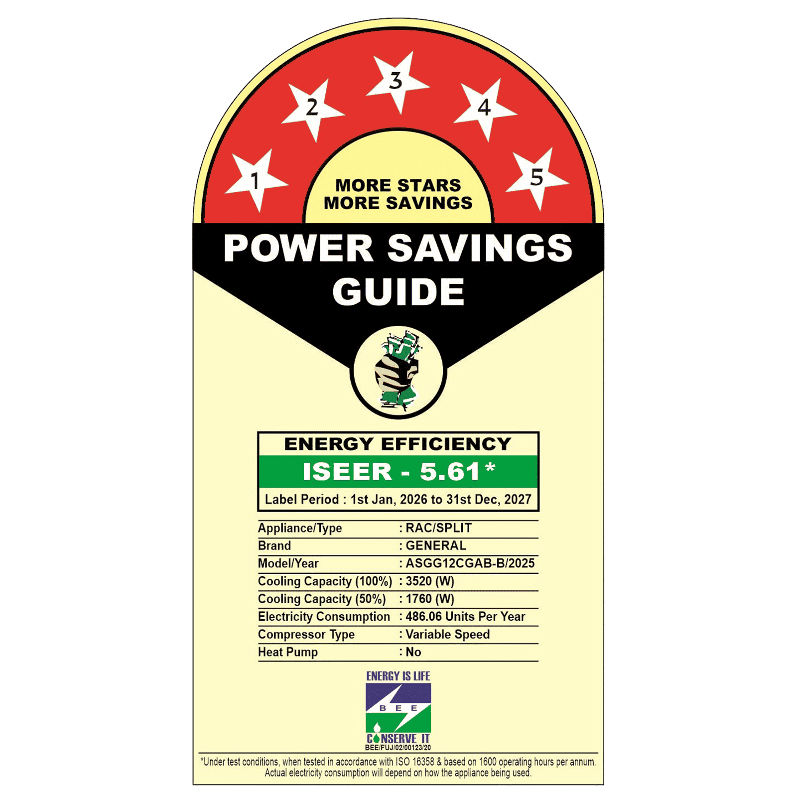 O GENERAL Advance Hyper Tropical 1 Ton 5 Star Inverter Split AC (2026 Model, Copper Condenser, ASGG12CGAB-B)_2