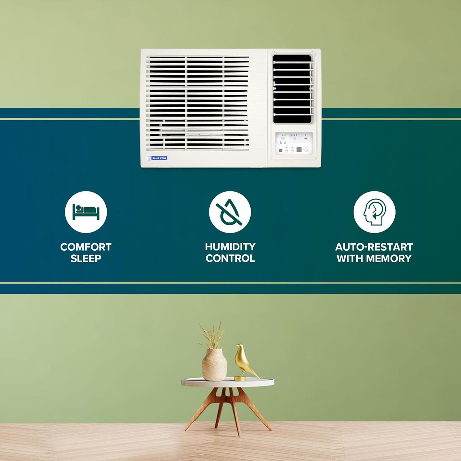 Blue Star 5 in 1 Convertible 1.5 Ton 5 Star Inverter Fixed Speed Window AC with Humidity Control (2026 Model, Copper Condenser, WIA518LXU)_4
