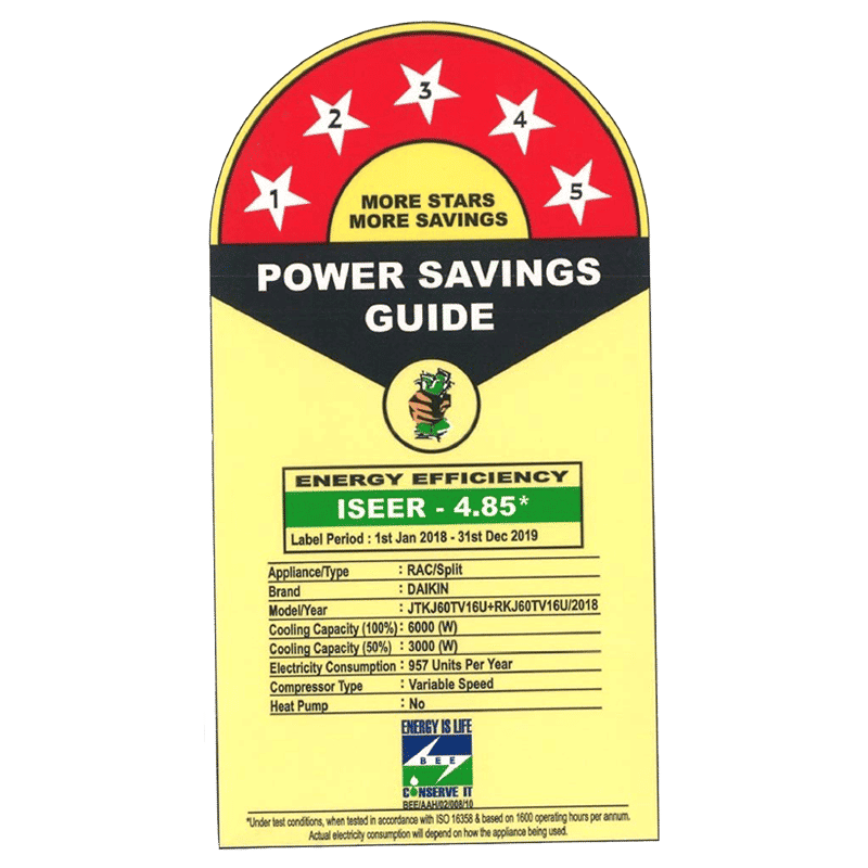 DAIKIN 1.8 Ton 5 Star Inverter Split AC (Copper Condenser, PM 0.1 Filter, JTKJ60TV) DAIKIN 1.8 Ton 5 Star Inverter Split AC (Copper Condenser, PM 0.1 Filter, JTKJ60TV)_2