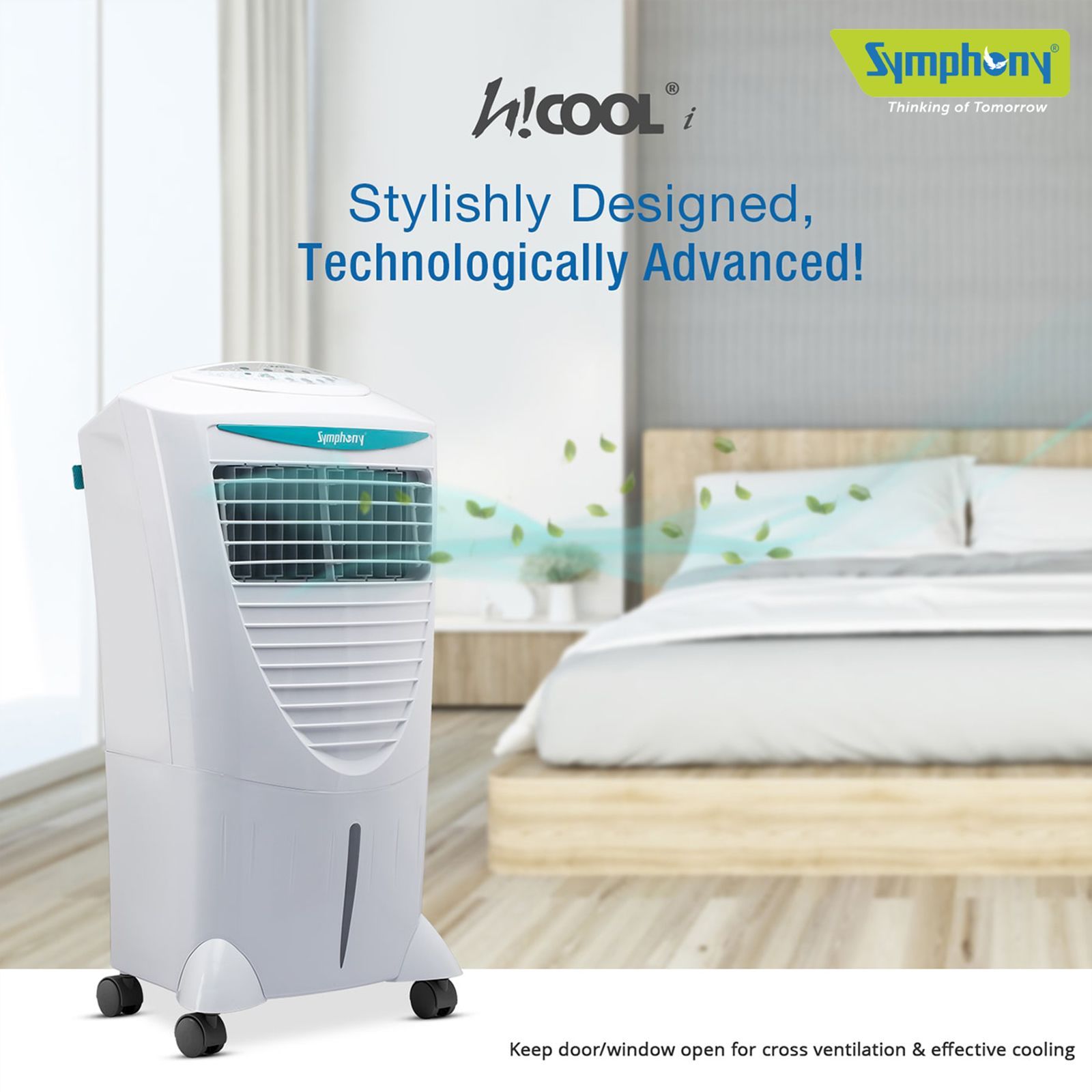 Symphony Hi Cool i 31 Litres Room Air Cooler with i-Pure Technology (Touch Control Panel, White)_15