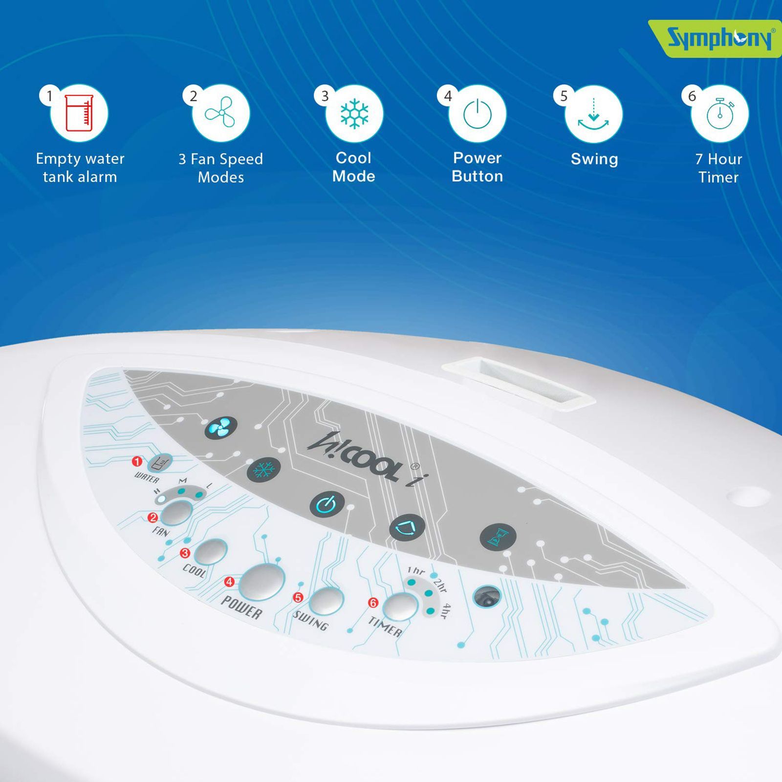 Symphony Hi Cool i 31 Litres Room Air Cooler with i-Pure Technology (Touch Control Panel, White)_16