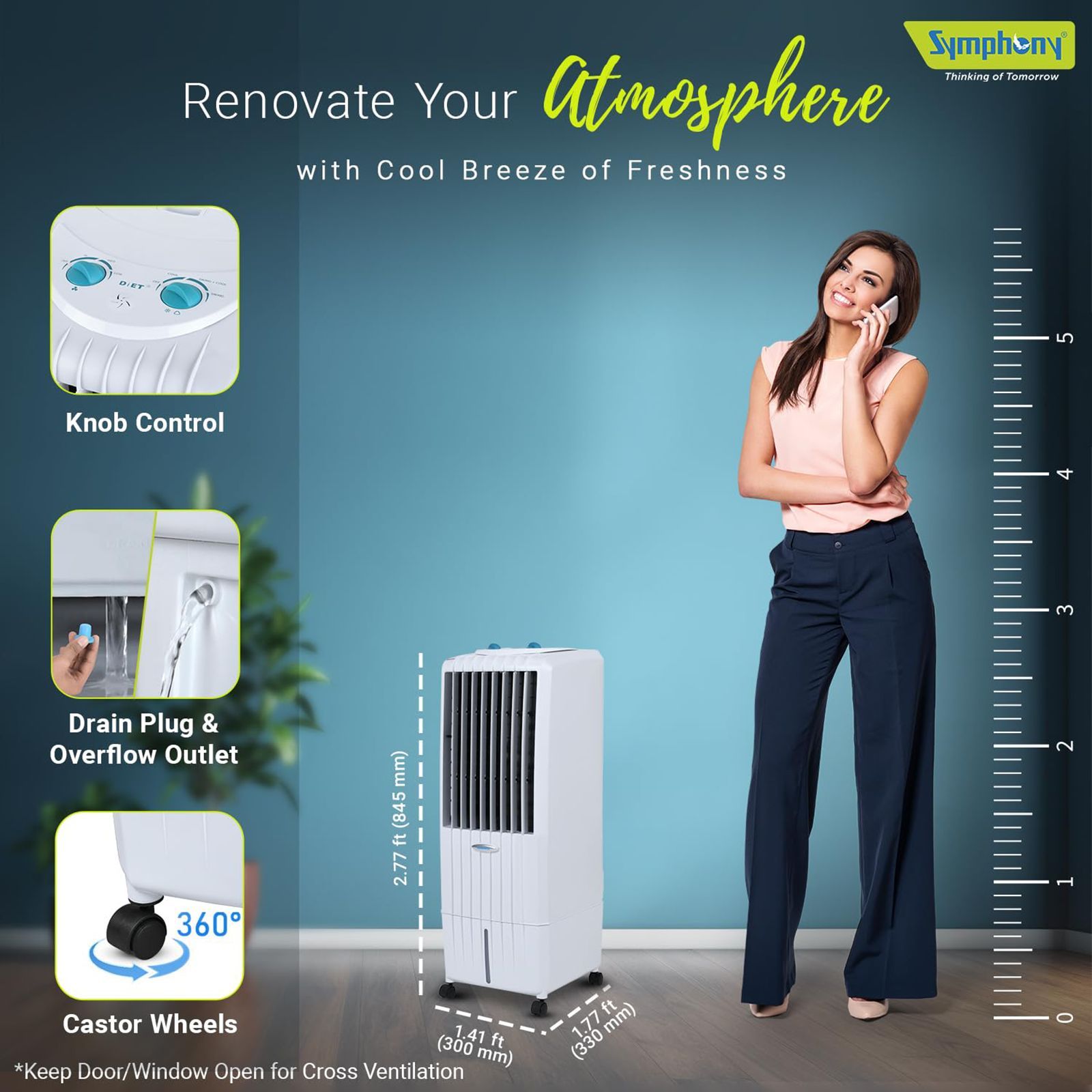 Symphony Diet 12T 12 Litres Personal Air Cooler with i-Pure Technology (Cool Flow Dispenser, White) Symphony Diet 12T 12 Litres Personal Air Cooler with i-Pure Technology (Cool Flow Dispenser, White)_17