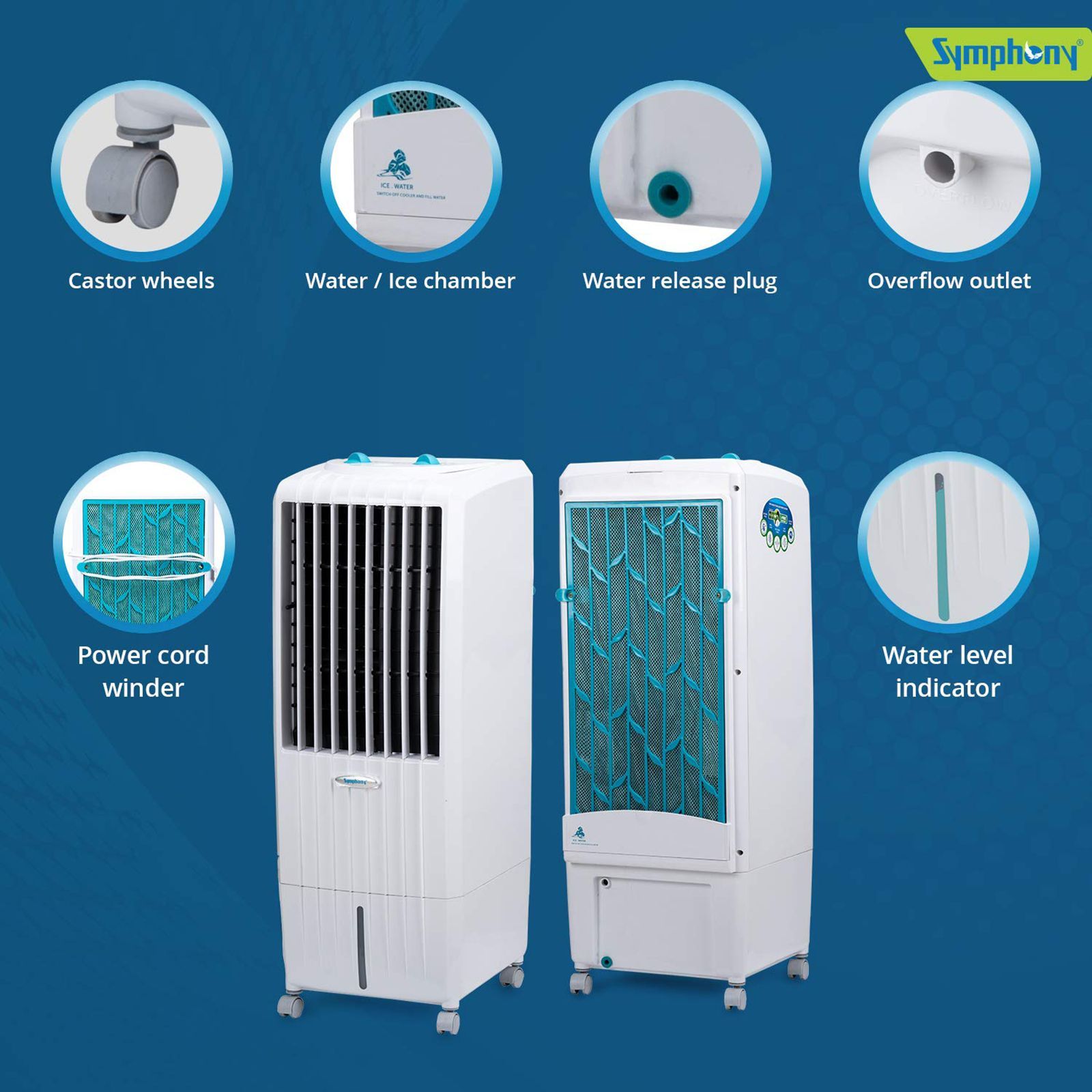 Symphony Diet 12T 12 Litres Personal Air Cooler with i-Pure Technology (Cool Flow Dispenser, White) Symphony Diet 12T 12 Litres Personal Air Cooler with i-Pure Technology (Cool Flow Dispenser, White)_8