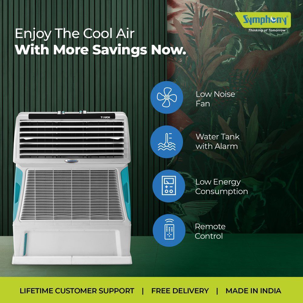 Symphony Touch 55 Litres Desert Air Cooler with i-Pure Technology (Inverter Compatible, White) Symphony Touch 55 Litres Desert Air Cooler with i-Pure Technology (Inverter Compatible, White)_11