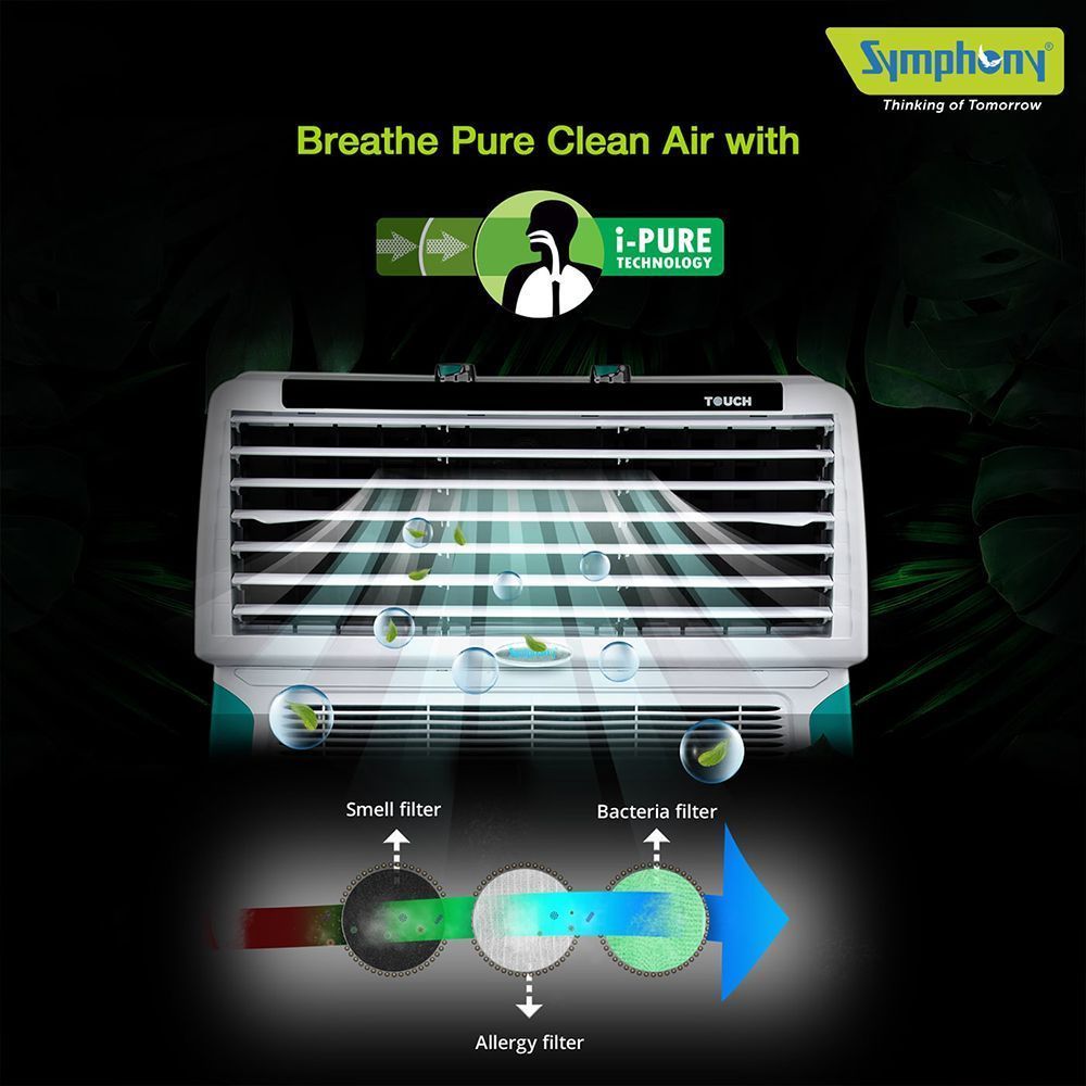 Symphony Touch 55 Litres Desert Air Cooler with i-Pure Technology (Inverter Compatible, White) Symphony Touch 55 Litres Desert Air Cooler with i-Pure Technology (Inverter Compatible, White)_12