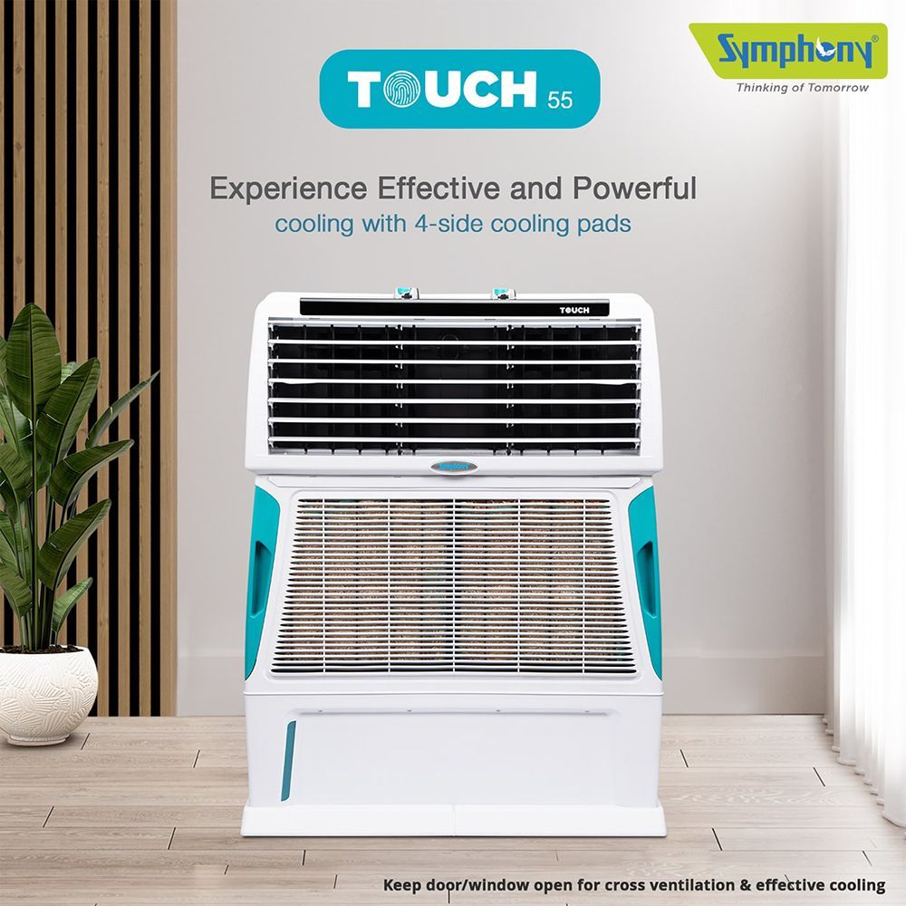 Symphony Touch 55 Litres Desert Air Cooler with i-Pure Technology (Inverter Compatible, White) Symphony Touch 55 Litres Desert Air Cooler with i-Pure Technology (Inverter Compatible, White)_16
