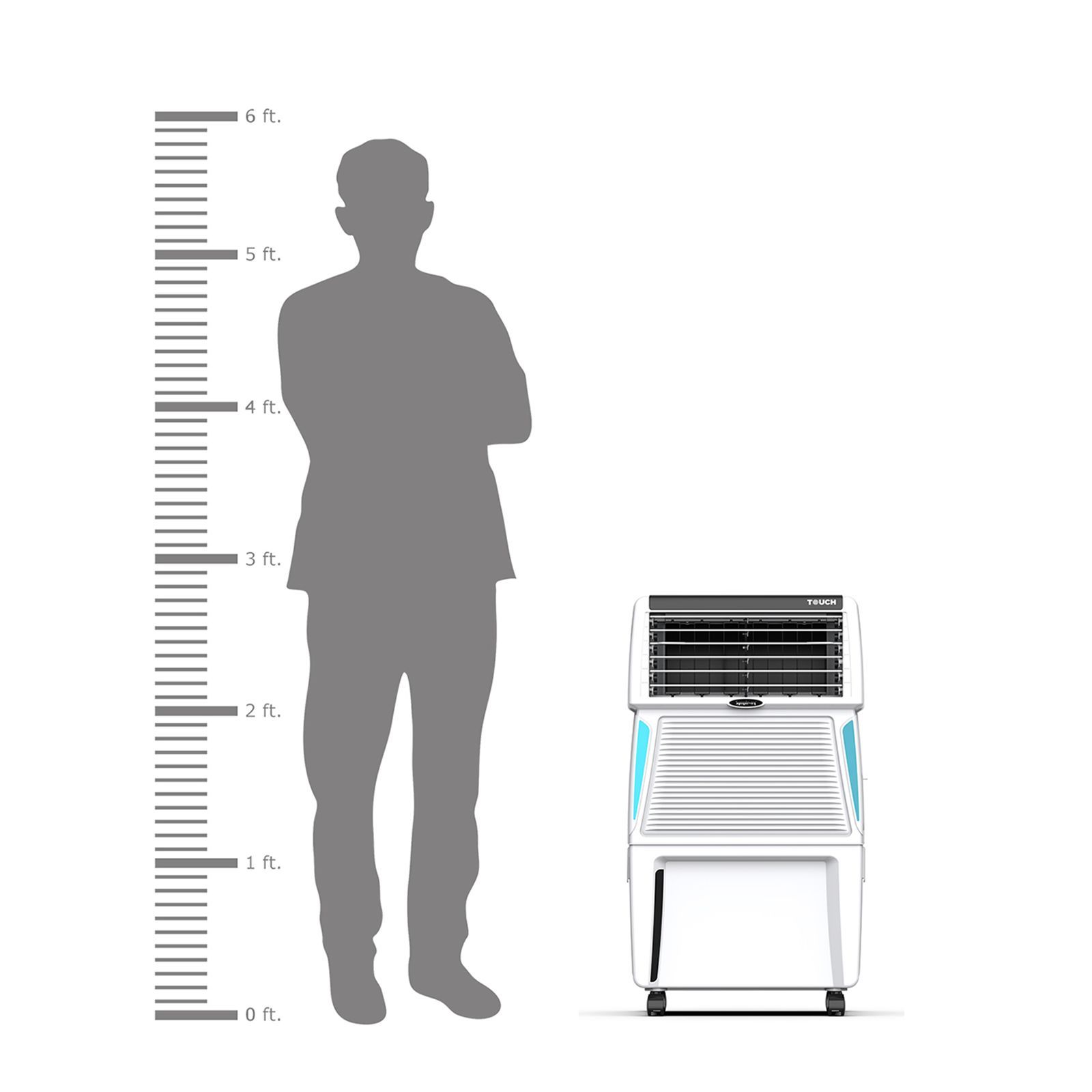 Symphony Touch 35 Litres Room Air Cooler with SMPS Technology (Voice Assistant, White)_15