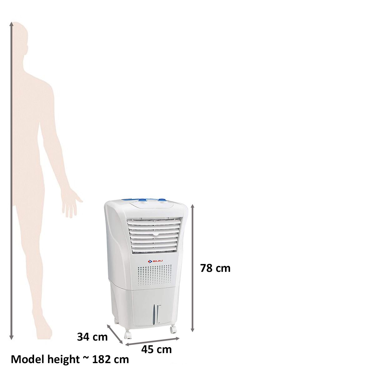 BAJAJ Frio 23 Litres Room Air Cooler (Chill Trap Technology, 480065, White)_2
