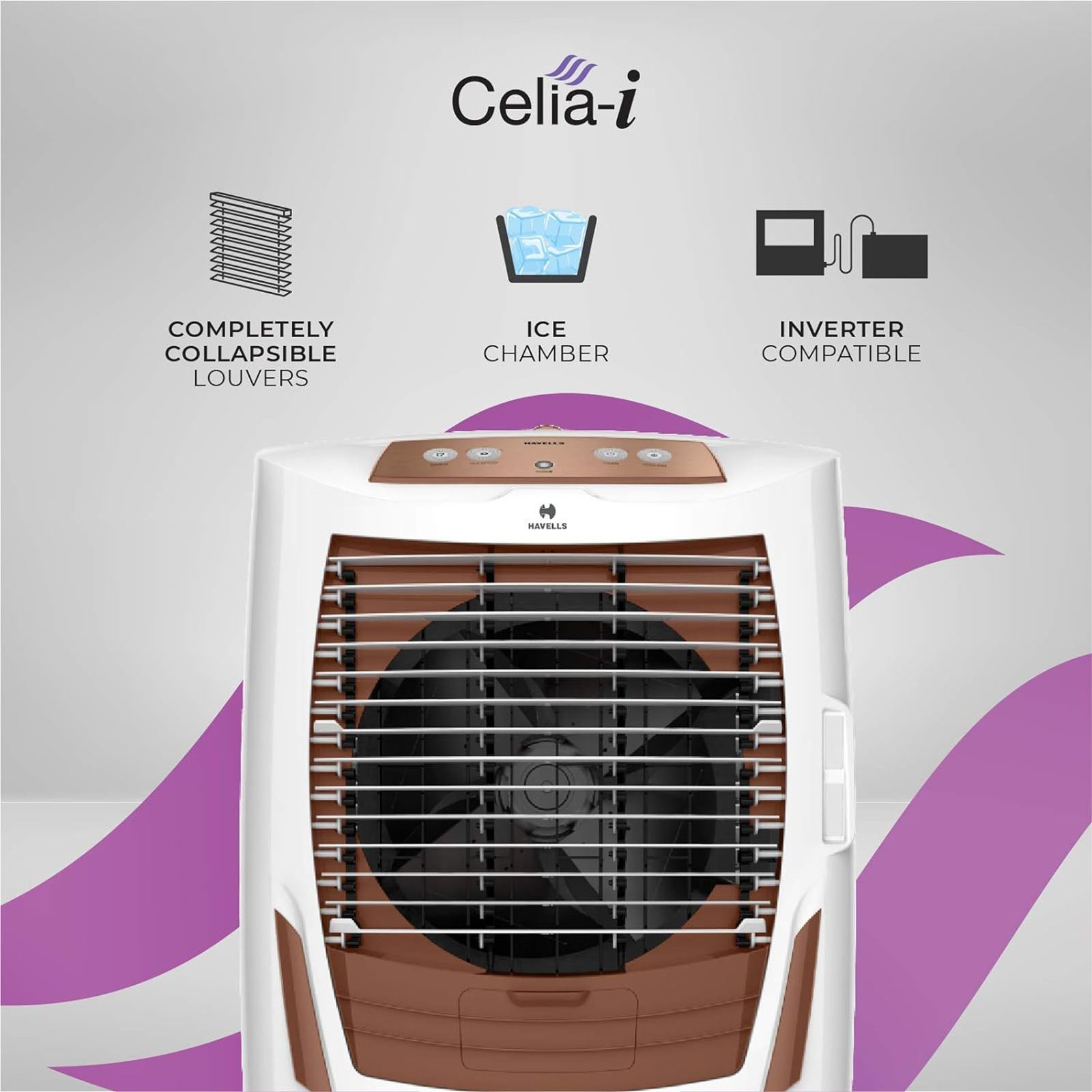 HAVELLS Celia-i 55 litre Desert Air Cooler (GHRACAXK220, White)_7