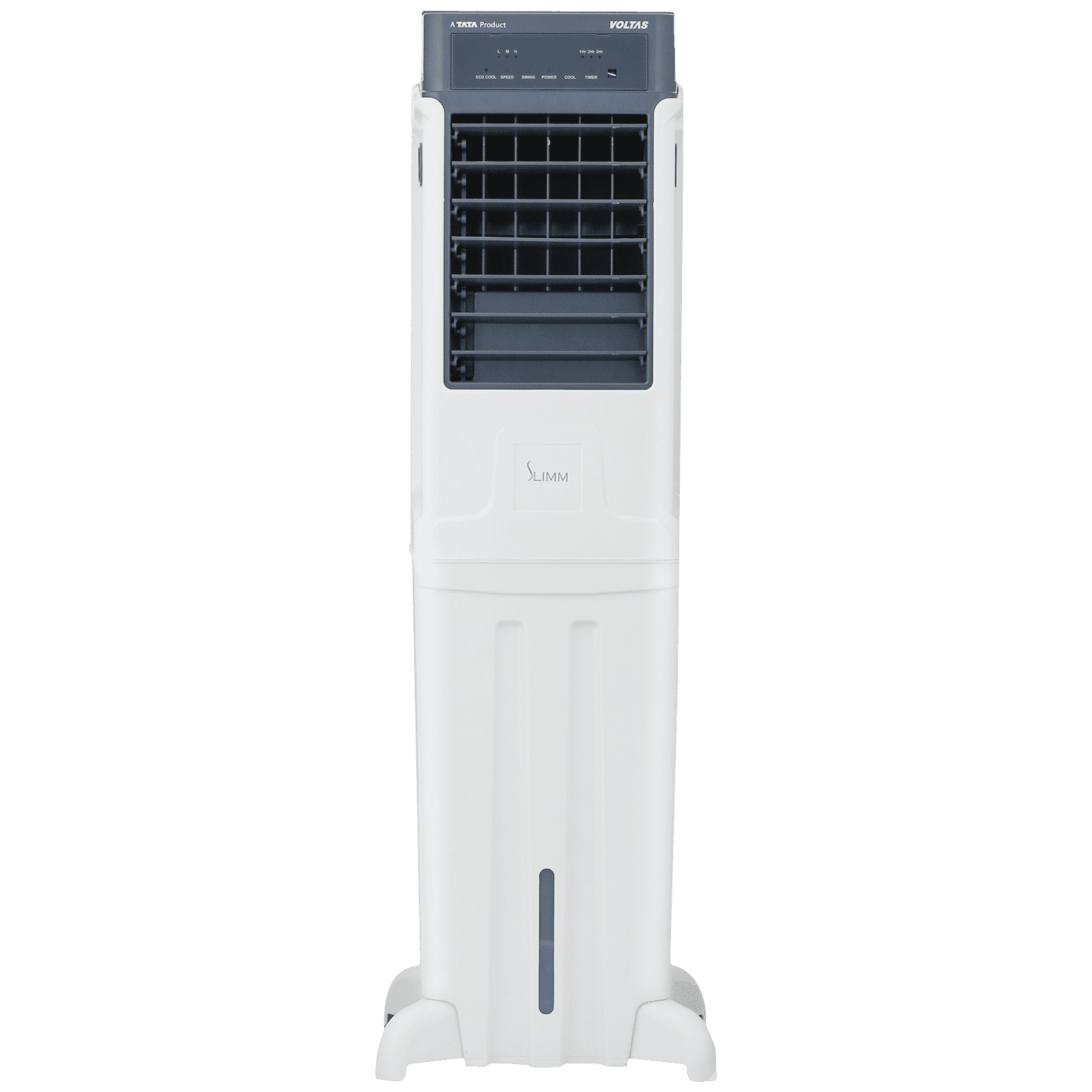 VOLTAS Slimm T 35 Litres Tower Air Cooler with Handy Touch Controls (Inverter Compatible, White & Grey)_1