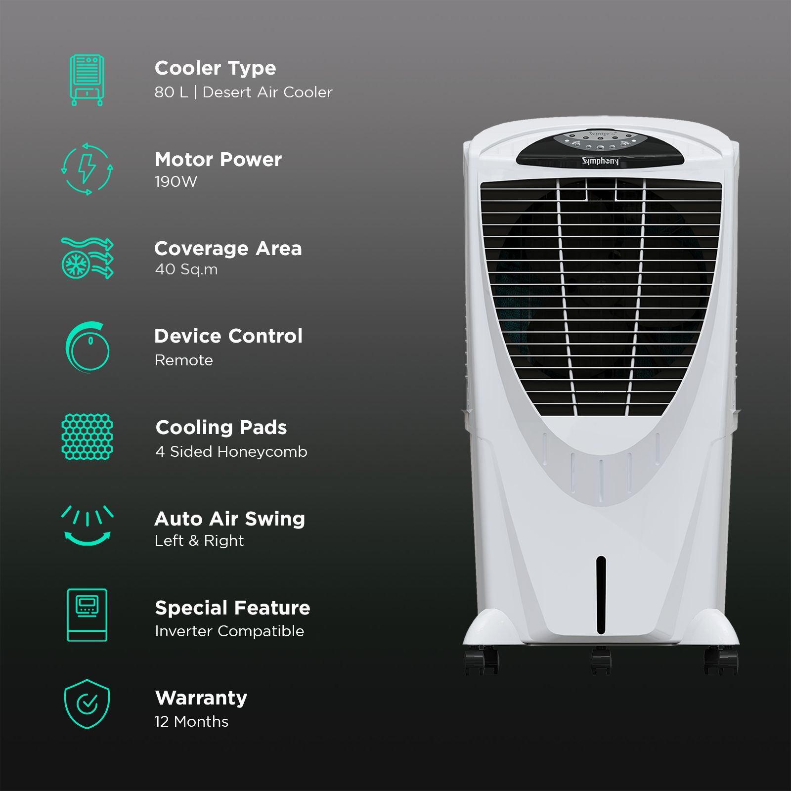 Symphony Winter 80XL i+ 80 Litres Desert Air Cooler with SMPS Technology (Whisper-Quiet Operation, White)_3
