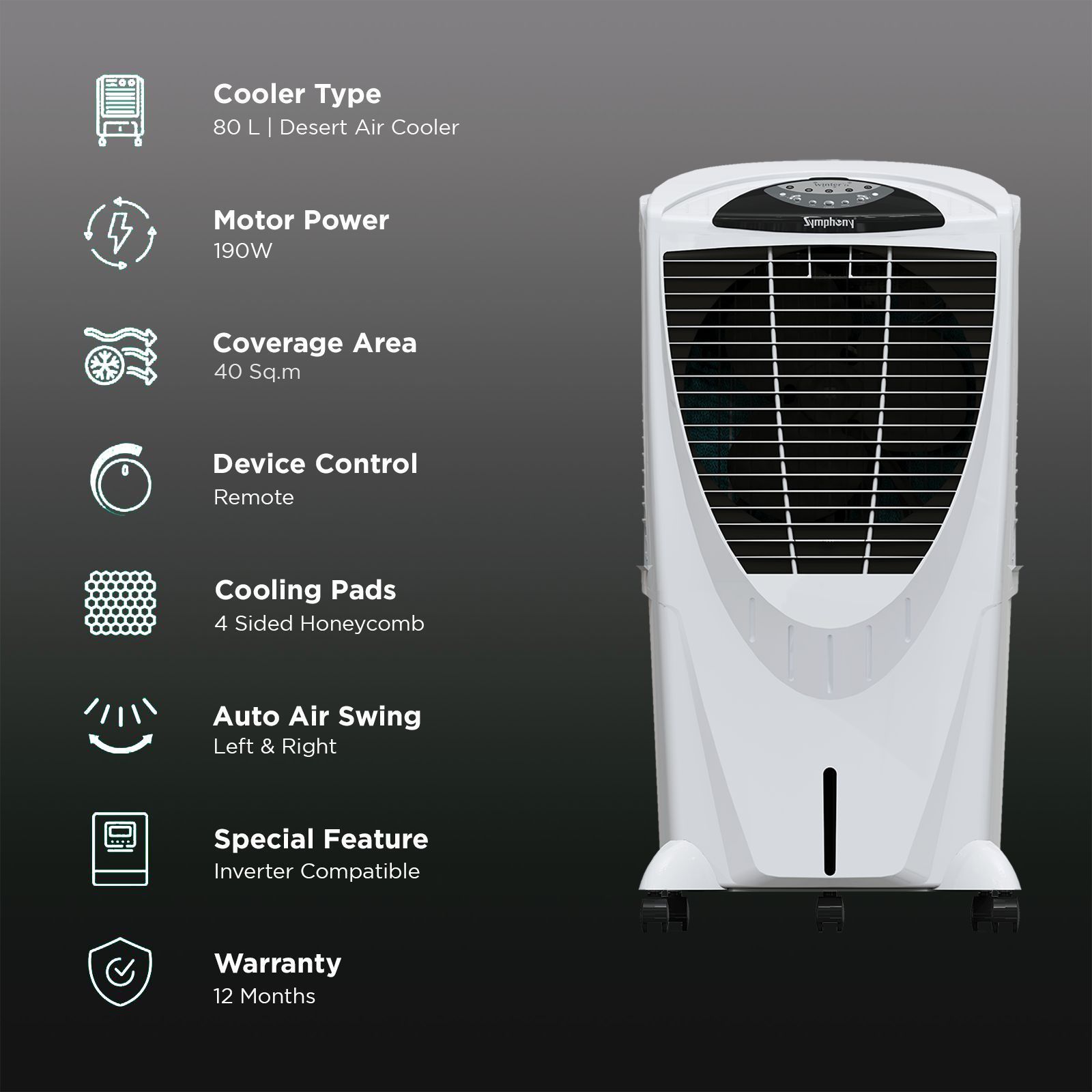 Symphony Winter 80XL i+ 80 Litres Desert Air Cooler with SMPS Technology (Whisper-Quiet Operation, White)_3