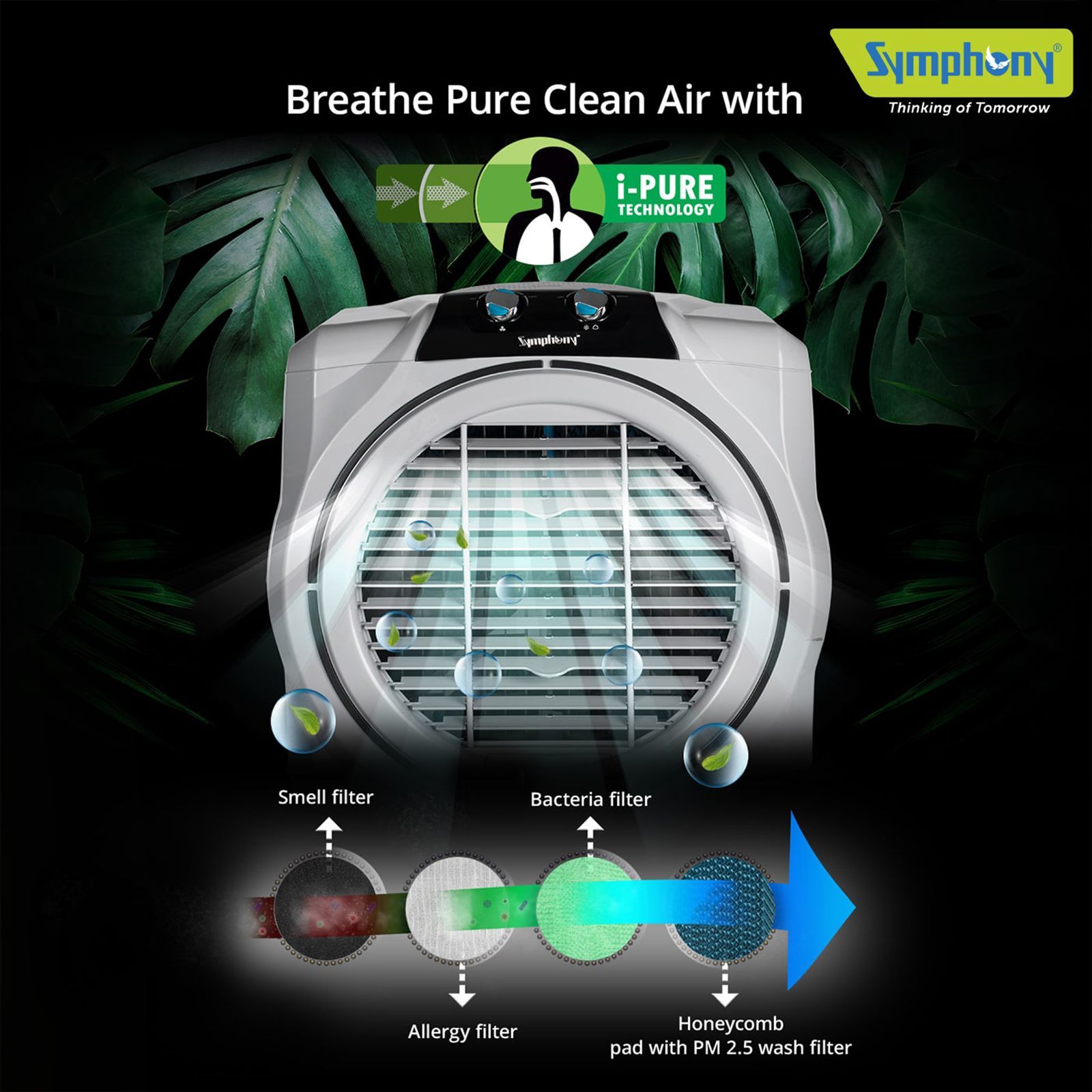 Symphony Sumo 75 XL 75 Litres Desert Air Cooler with i-Pure Technology (Powerful +Air Fan, White) Symphony Sumo 75 XL 75 Litres Desert Air Cooler with i-Pure Technology (Powerful +Air Fan, White)_10