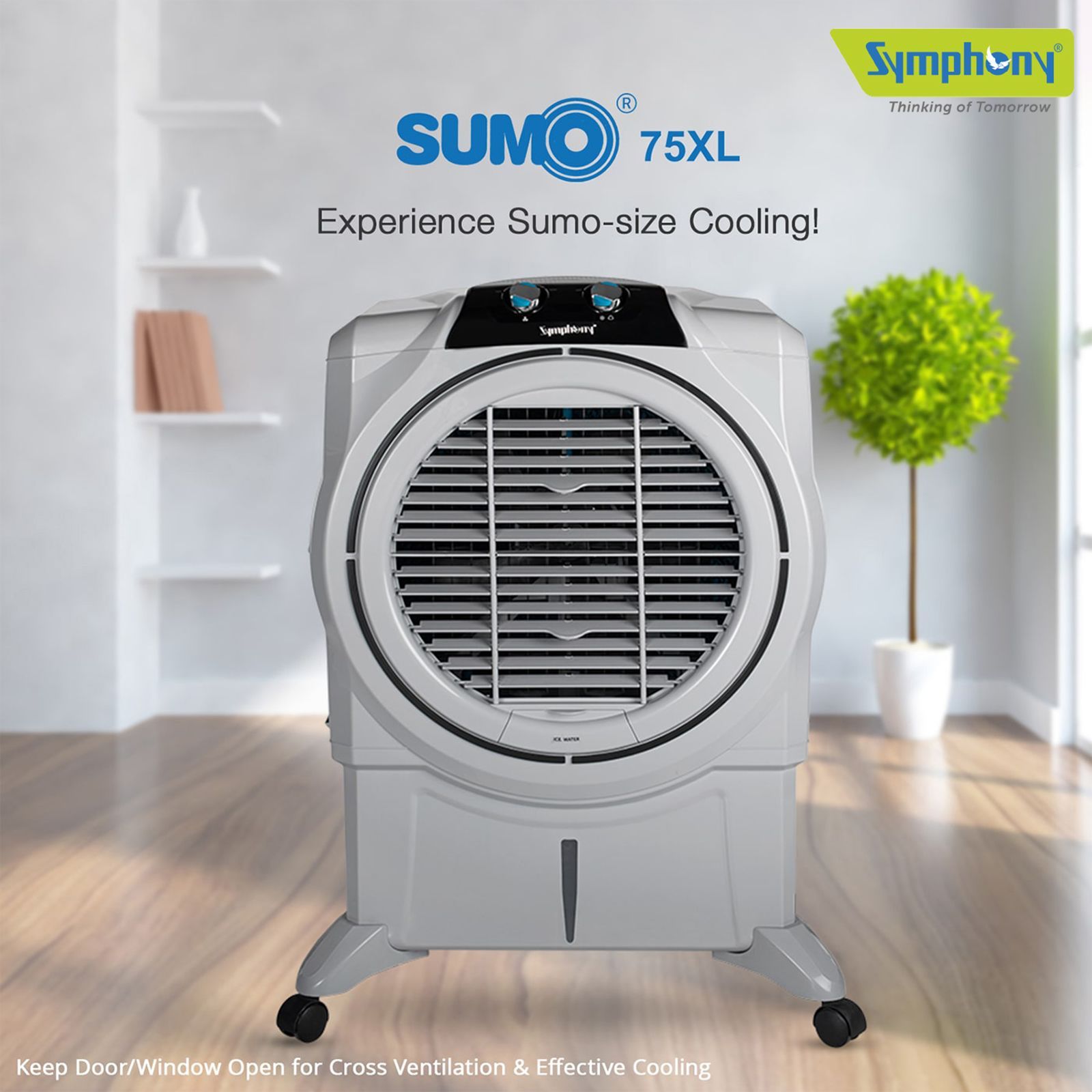 Symphony Sumo 75 XL 75 Litres Desert Air Cooler with i-Pure Technology (Powerful +Air Fan, White) Symphony Sumo 75 XL 75 Litres Desert Air Cooler with i-Pure Technology (Powerful +Air Fan, White)_13