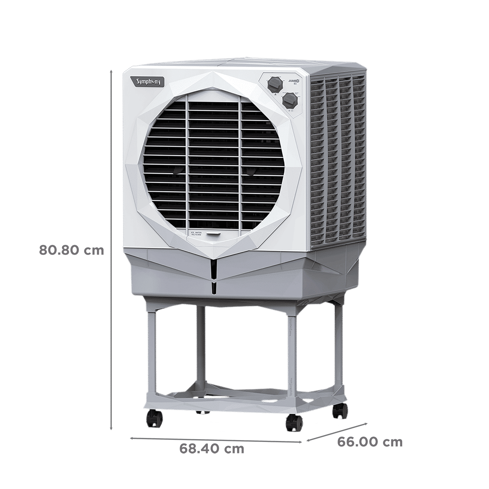 Symphony Jumbo 65 Plus 61 Litres Desert Air Cooler with Auto Louver Movement (Ice Chamber, White) Symphony Jumbo 65 Plus 61 Litres Desert Air Cooler with Auto Louver Movement (Ice Chamber, White)_2