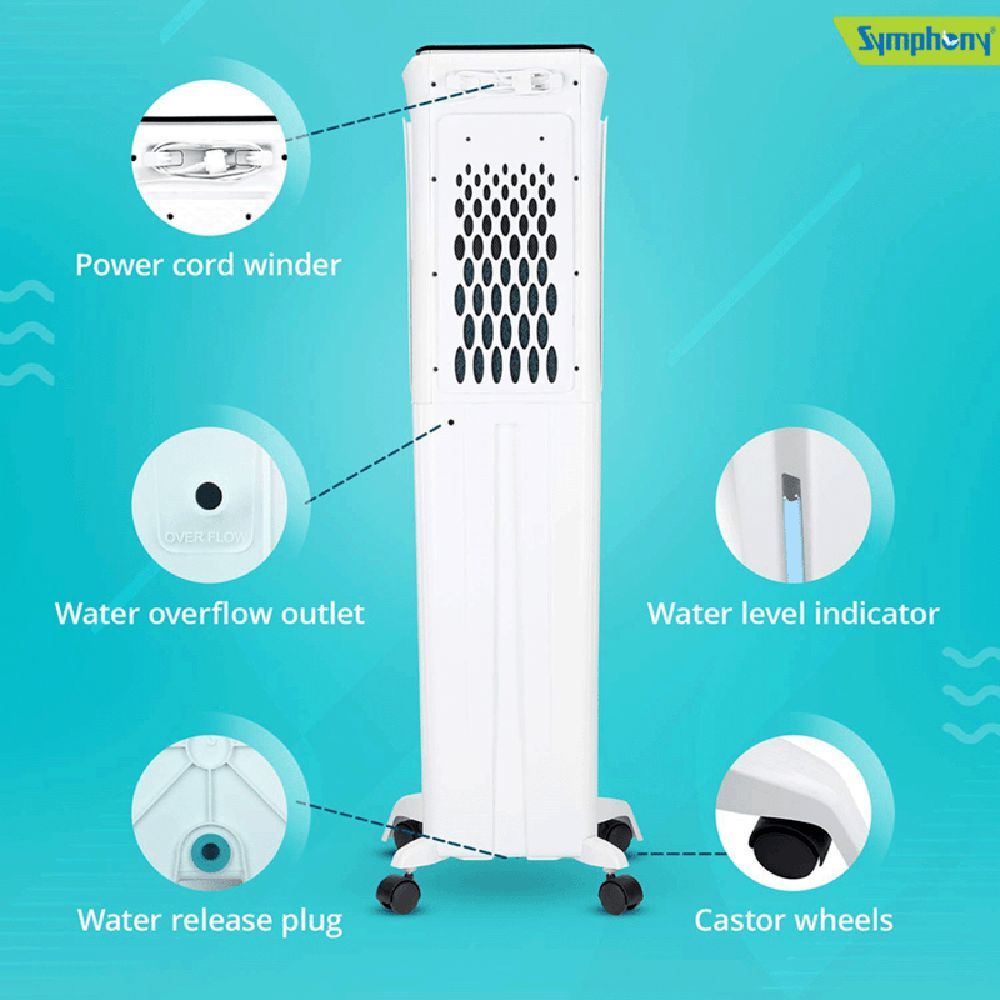 Symphony Diet 3D 55i+ 55 Litres Room Air Cooler with Magnetic Remote (SMPS Technology, Black)_10