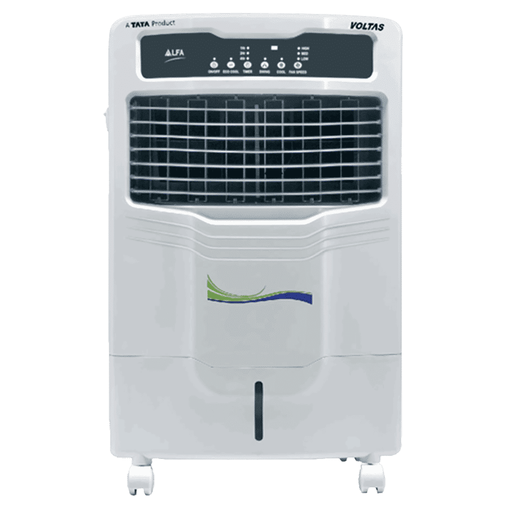 VOLTAS Alfa 28E 28 Litres Personal Air Cooler with Inverter Compatible (Thermal Overload Protection, White) VOLTAS Alfa 28E 28 Litres Personal Air Cooler with Inverter Compatible (Thermal Overload Protection, White)_1