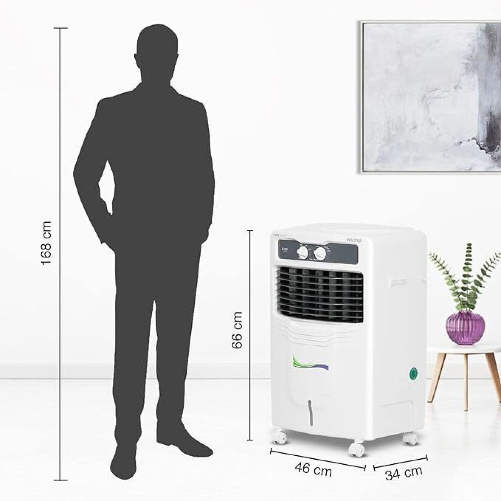 VOLTAS Alfa 28E 28 Litres Personal Air Cooler with Inverter Compatible (Thermal Overload Protection, White) VOLTAS Alfa 28E 28 Litres Personal Air Cooler with Inverter Compatible (Thermal Overload Protection, White)_6