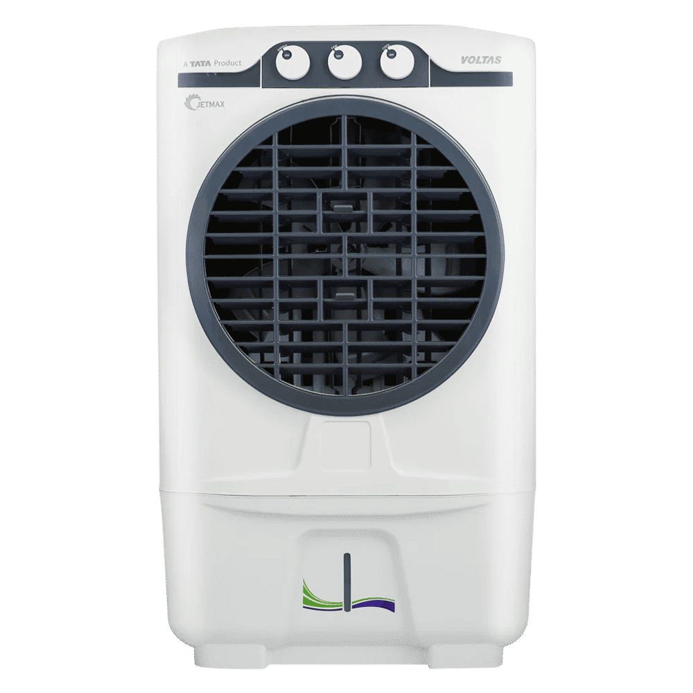 VOLTAS JetMax 54 Litres Desert Air Cooler with Honeycomb Pad (3 Speed Selection, White & Grey) VOLTAS JetMax 54 Litres Desert Air Cooler with Honeycomb Pad (3 Speed Selection, White & Grey)_1