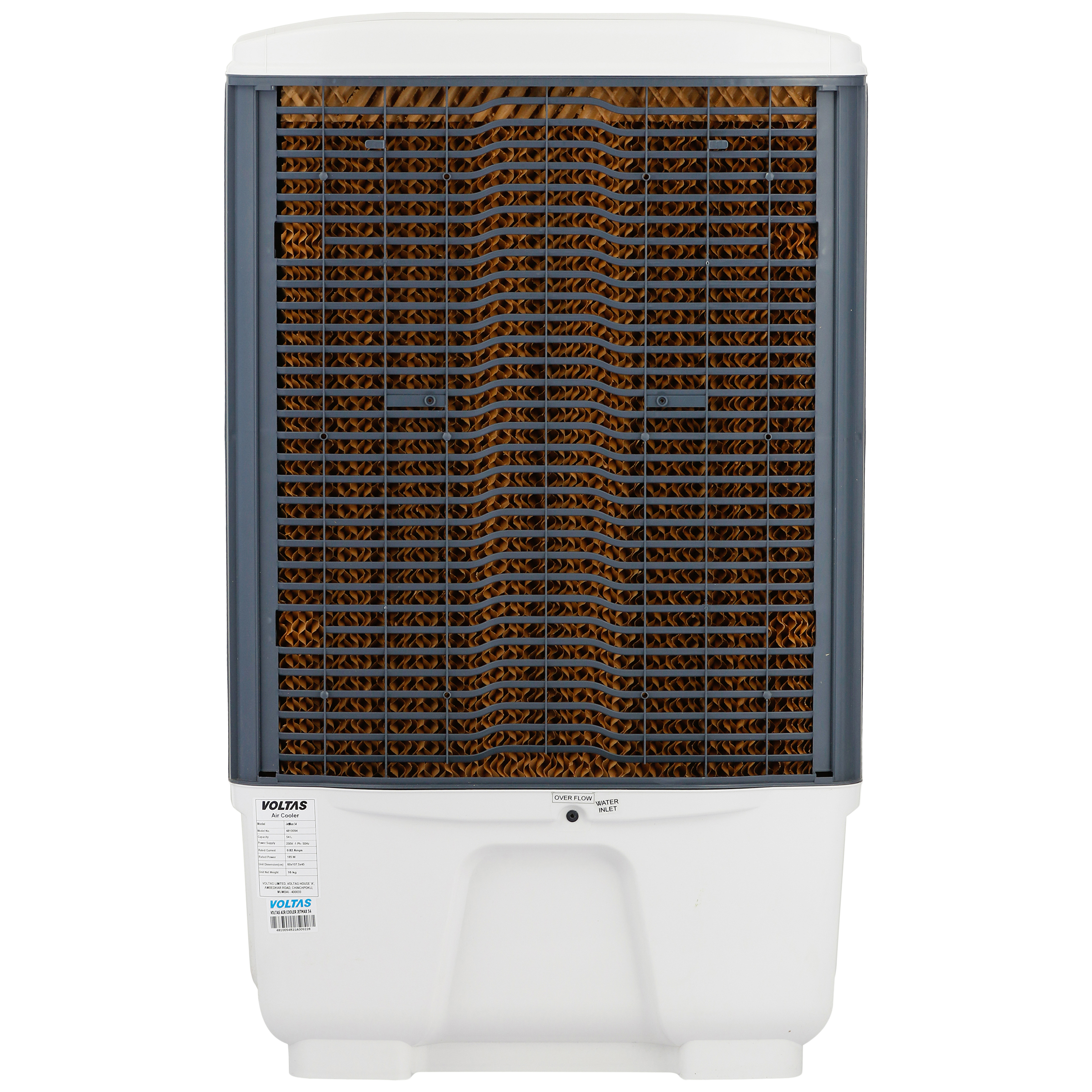 VOLTAS JetMax 54 Litres Desert Air Cooler with Honeycomb Pad (3 Speed Selection, White & Grey) VOLTAS JetMax 54 Litres Desert Air Cooler with Honeycomb Pad (3 Speed Selection, White & Grey)_4