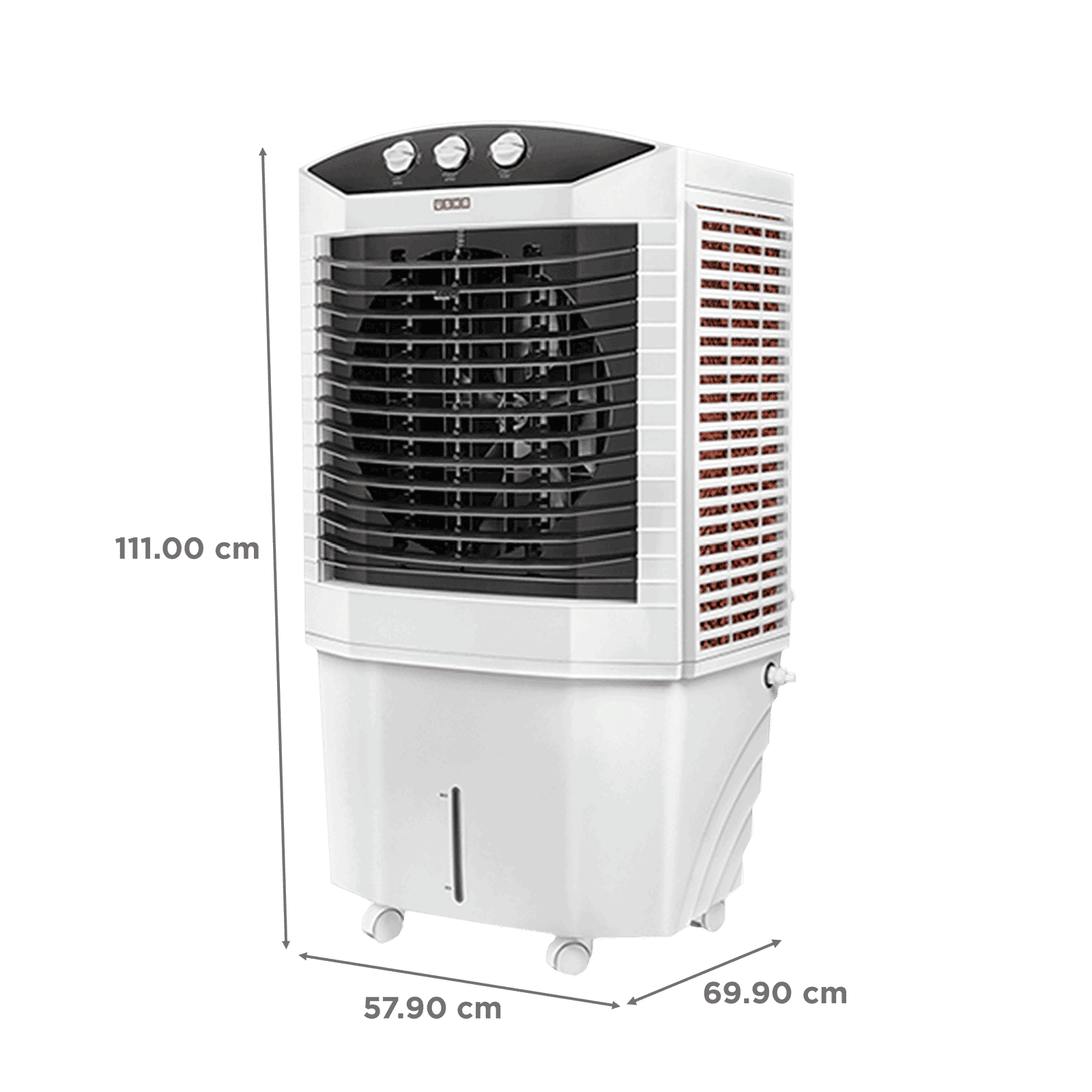 USHA DYNAMO 70 Litres Desert Air Cooler with Inverter Compatible (Thermal Overload Protection, White)_2