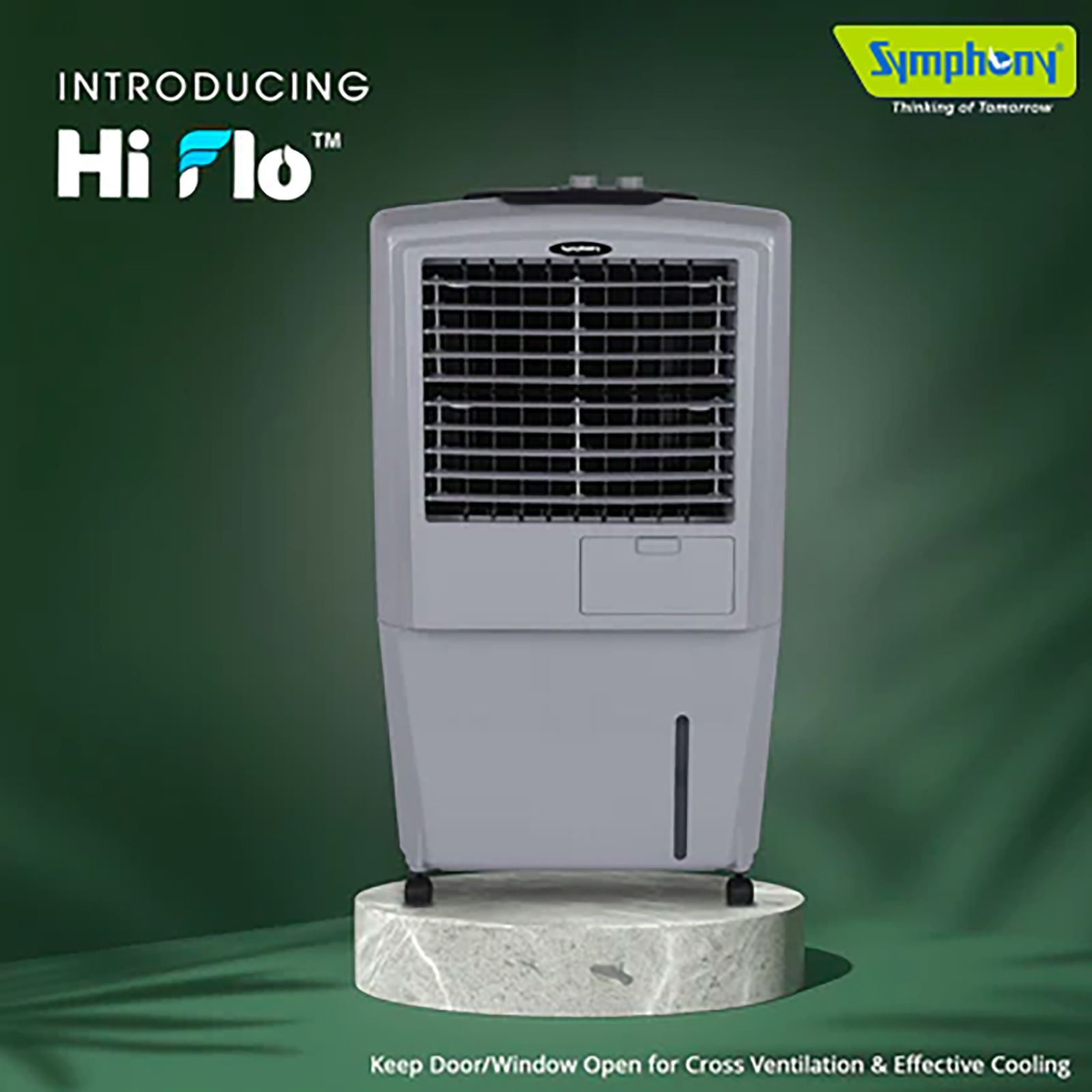 Symphony HiFlo 27 Litres Room Air Cooler with i-Pure Technology (Cool Flow Dispenser, Grey) Symphony HiFlo 27 Litres Room Air Cooler with i-Pure Technology (Cool Flow Dispenser, Grey)_9