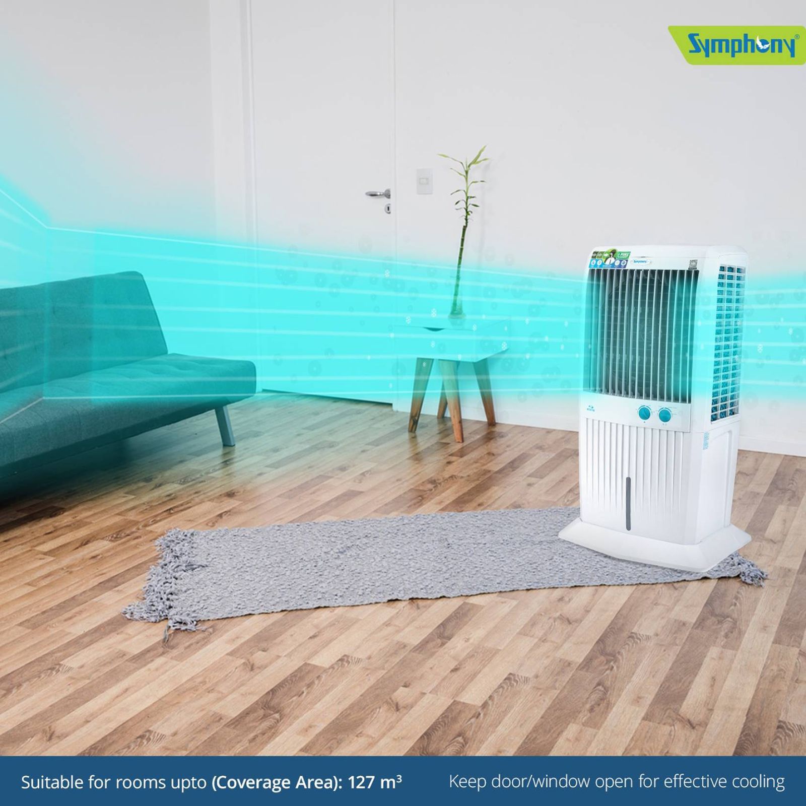 Symphony Storm 70 XL 70 Litres Desert Air Cooler with i-Pure Technology (Cool Flow Dispenser, White)_14