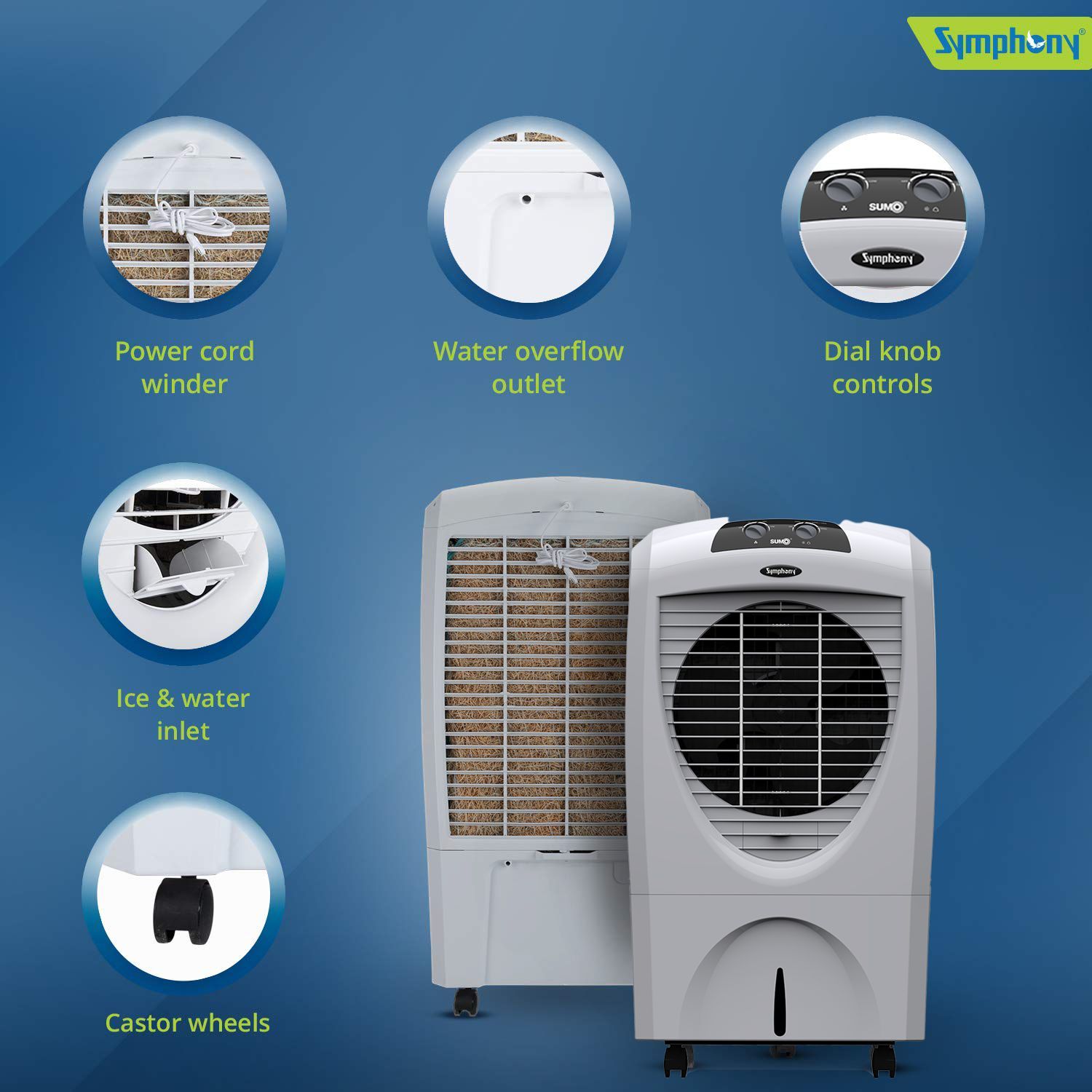 Symphony Sumo 70 70 Litres Desert Air Cooler (Dura-pump Technology, ACODE328, Grey) Symphony Sumo 70 70 Litres Desert Air Cooler (Dura-pump Technology, ACODE328, Grey)_6